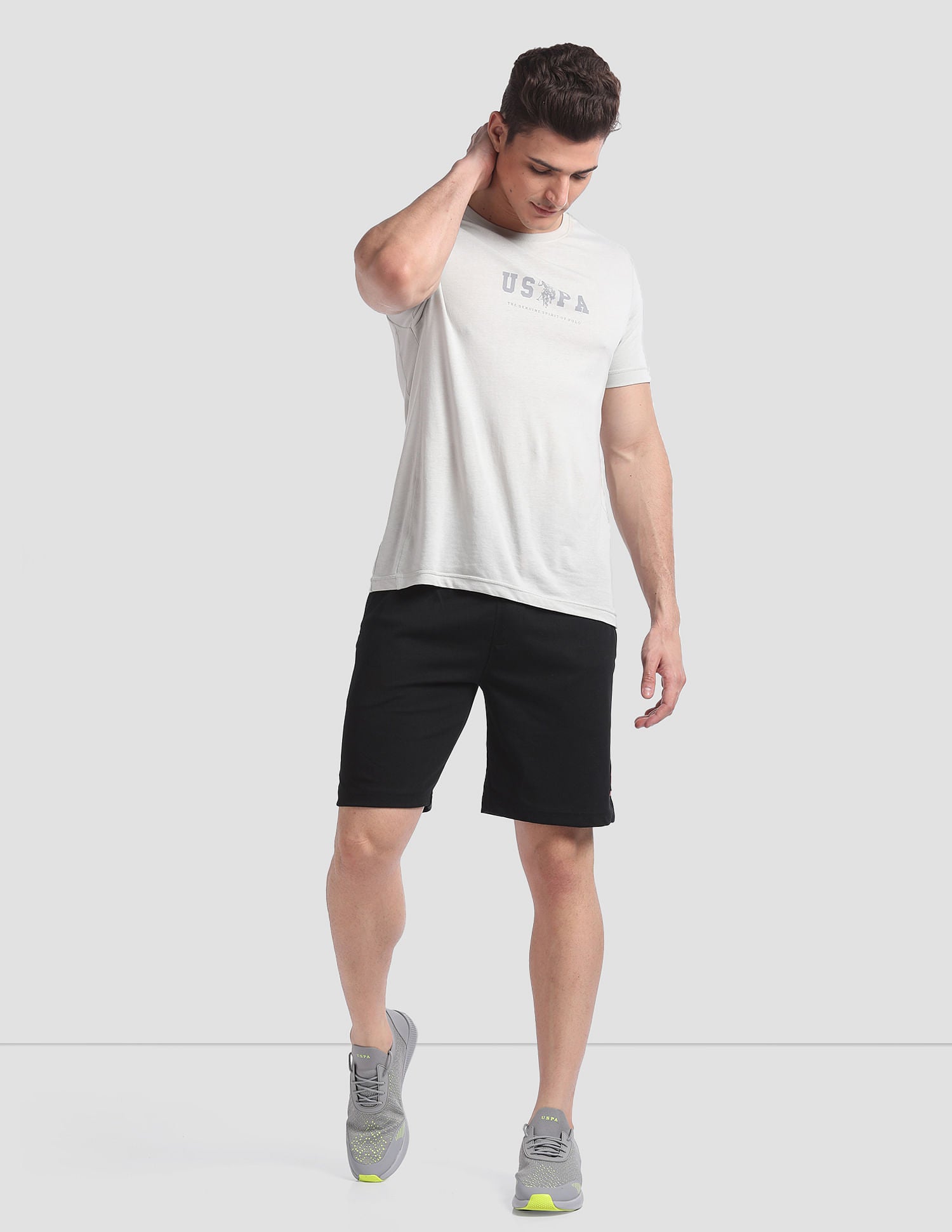 Solid Active AS001 Lounge Shorts - Pack Of 1 Black - U.S. POLO ASSN. | Large