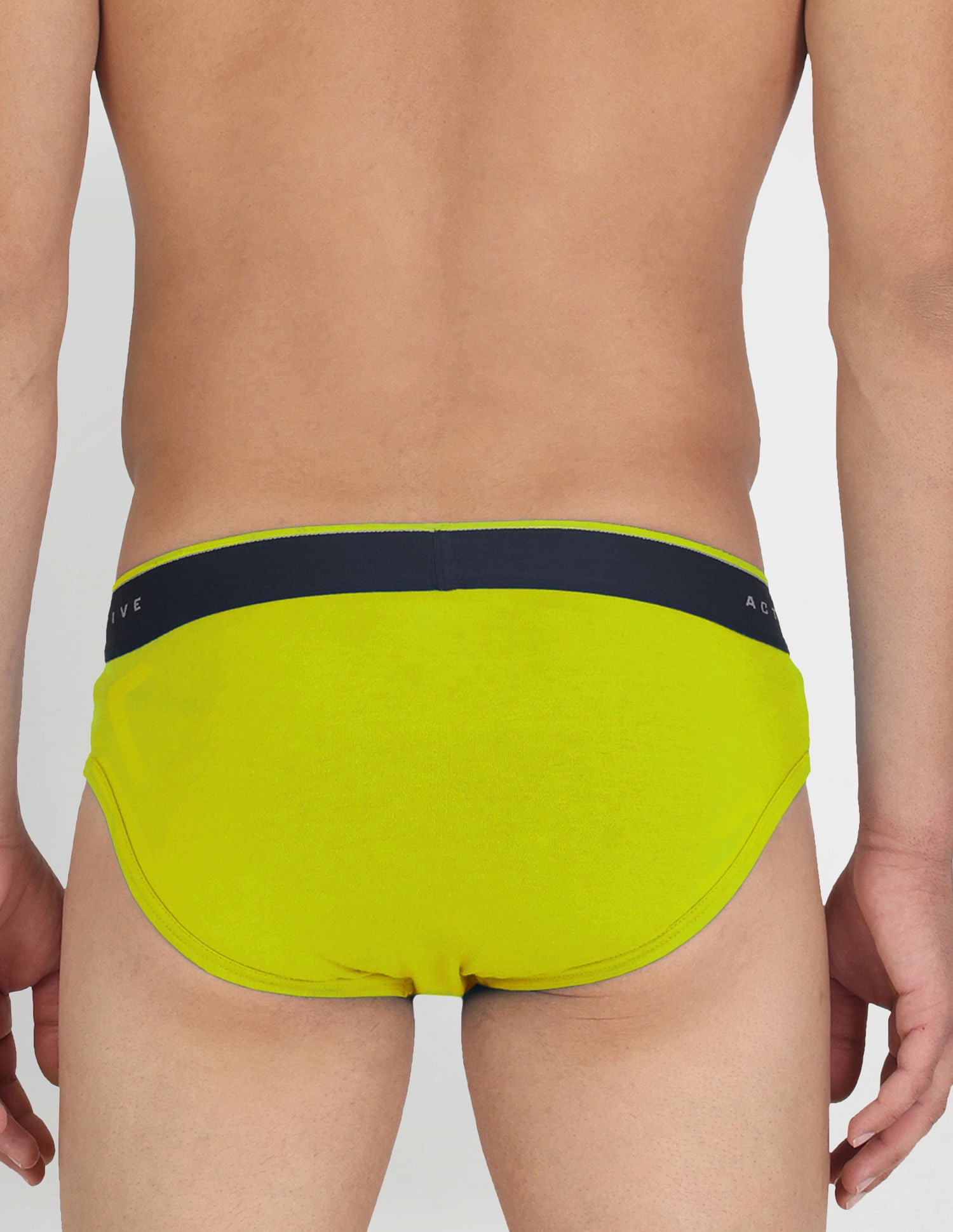Mid Rise Solid I706 Active Briefs - Pack Of 1 Lime Green - U.S. POLO ASSN. | Large