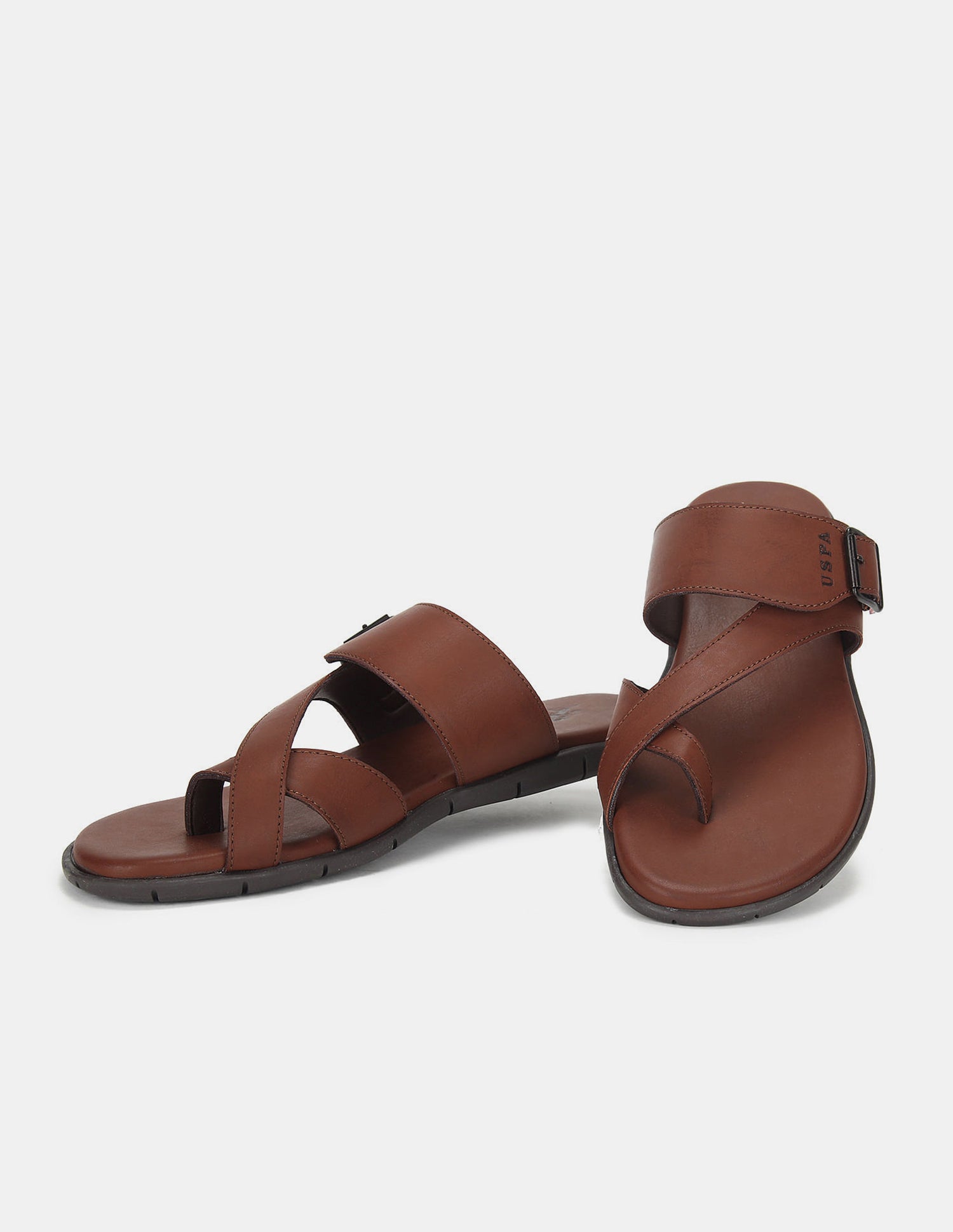 Men Angus Flip Flops Tan - U.S. Polo Assn. India | Large