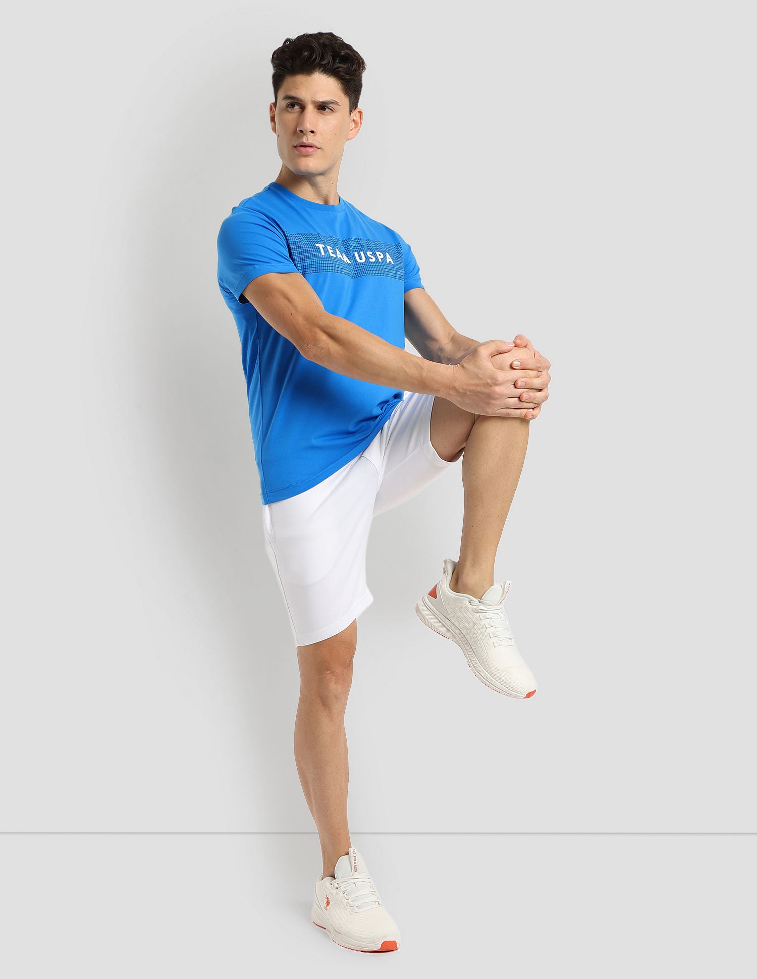 Digital Logo Performance T-Shirt Blue - U.S. Polo Assn. India | Large