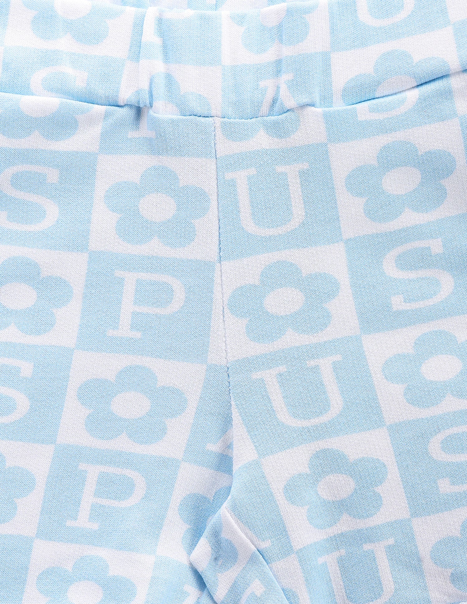 Girls Brand Print Shorts Light Blue - U.S. Polo Assn. India | Large