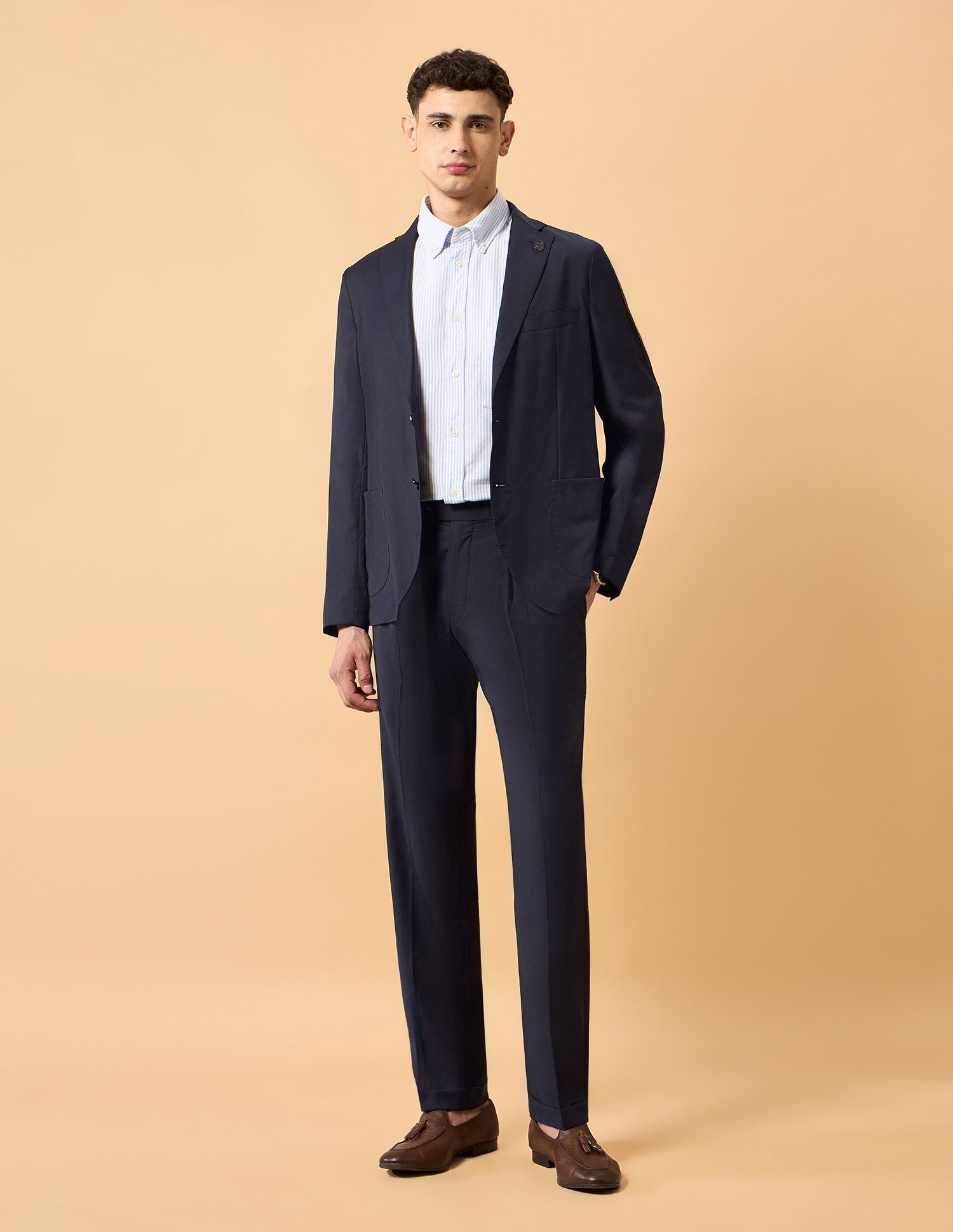 Pacho X Satin Slim Fit Blazer Navy - U.S. POLO ASSN. | Large