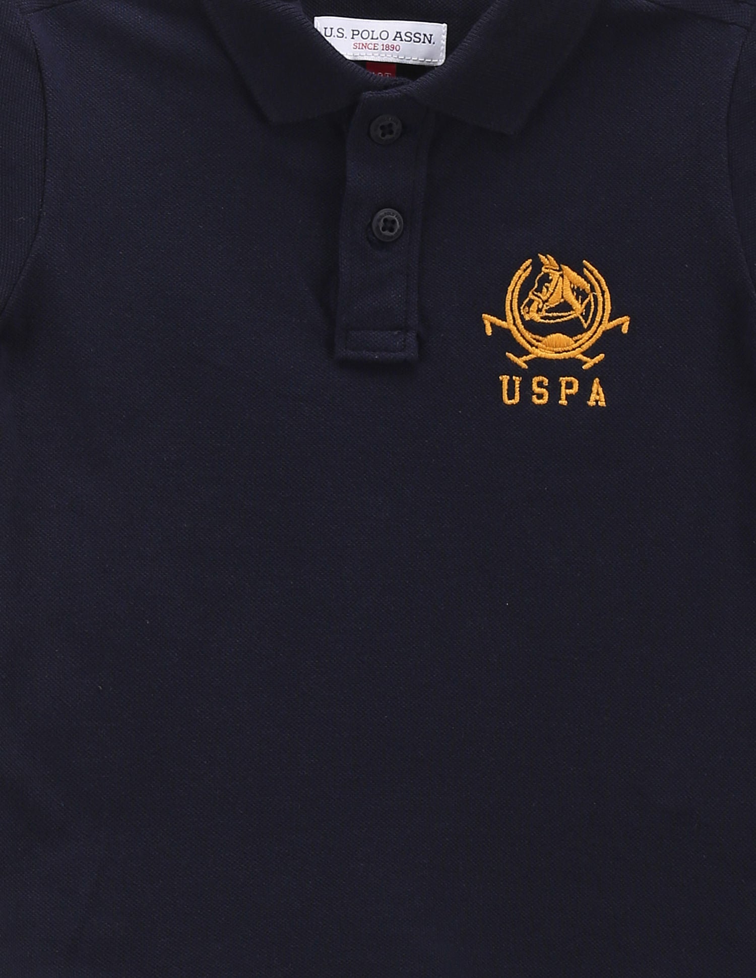 Boys Pure Cotton Polo Shirt Navy - U.S. POLO ASSN. | Large