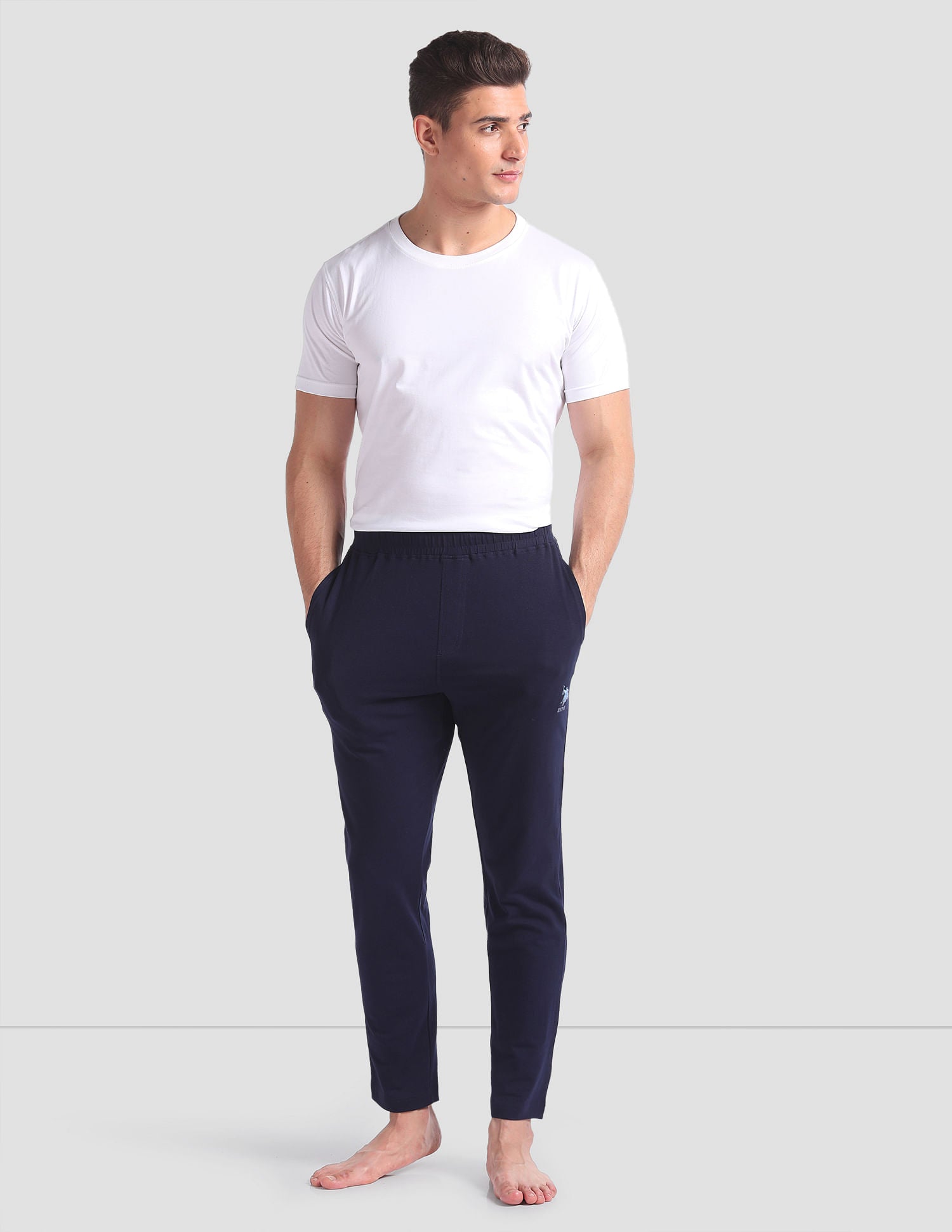 Cotton Stretch OELP1 Lounge Track Pants - Pack Of 1 Navy - U.S. POLO ASSN. | Large