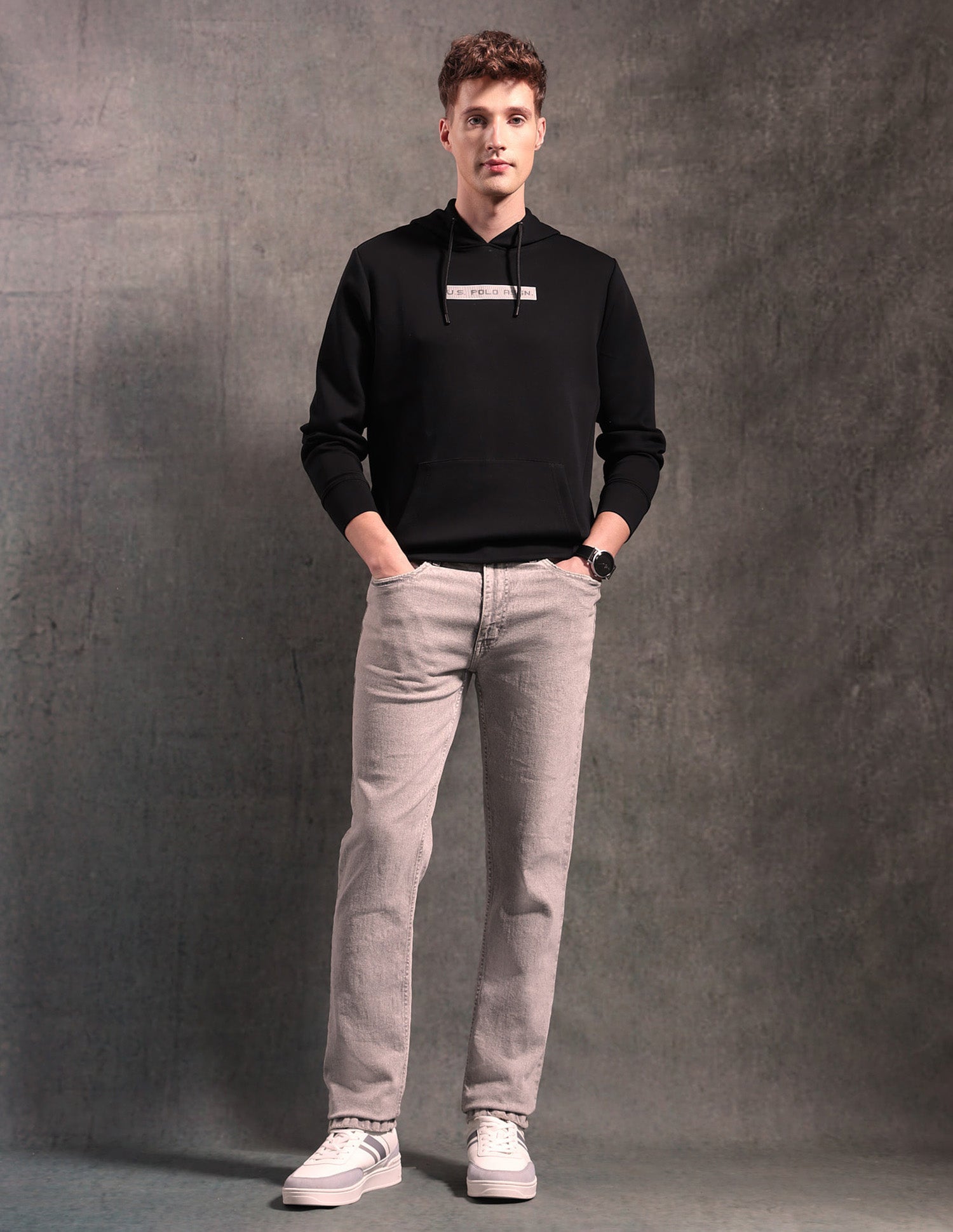 Black & Gold Regular Fit Sweatshirt Black - U.S. POLO ASSN. | Large