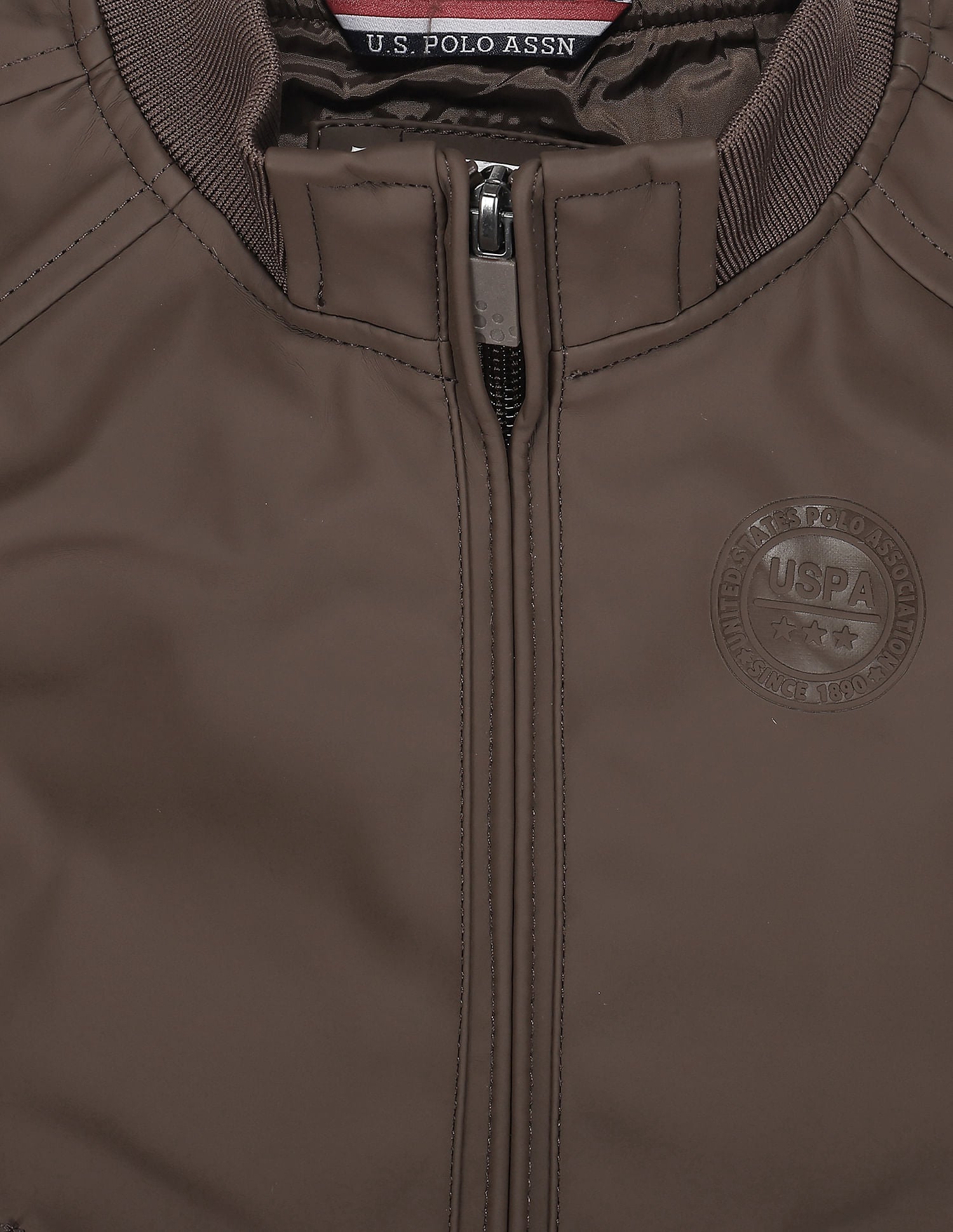Boys Panelled Bomber Jacket Brown - U.S. POLO ASSN. | Large