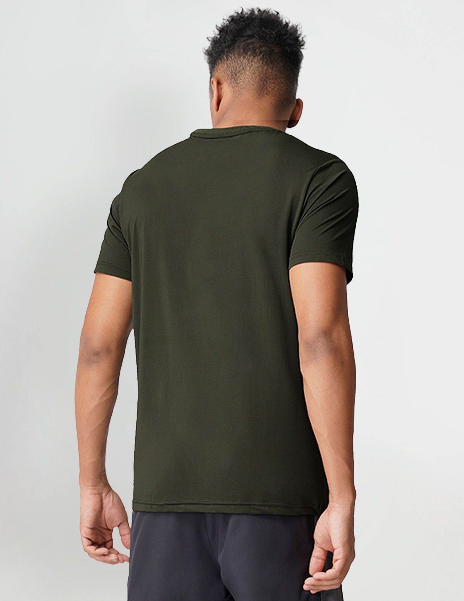 Brand Print Crew Neck I713 Lounge T-Shirt - Pack Of 1 Olive - U.S. POLO ASSN. | Large