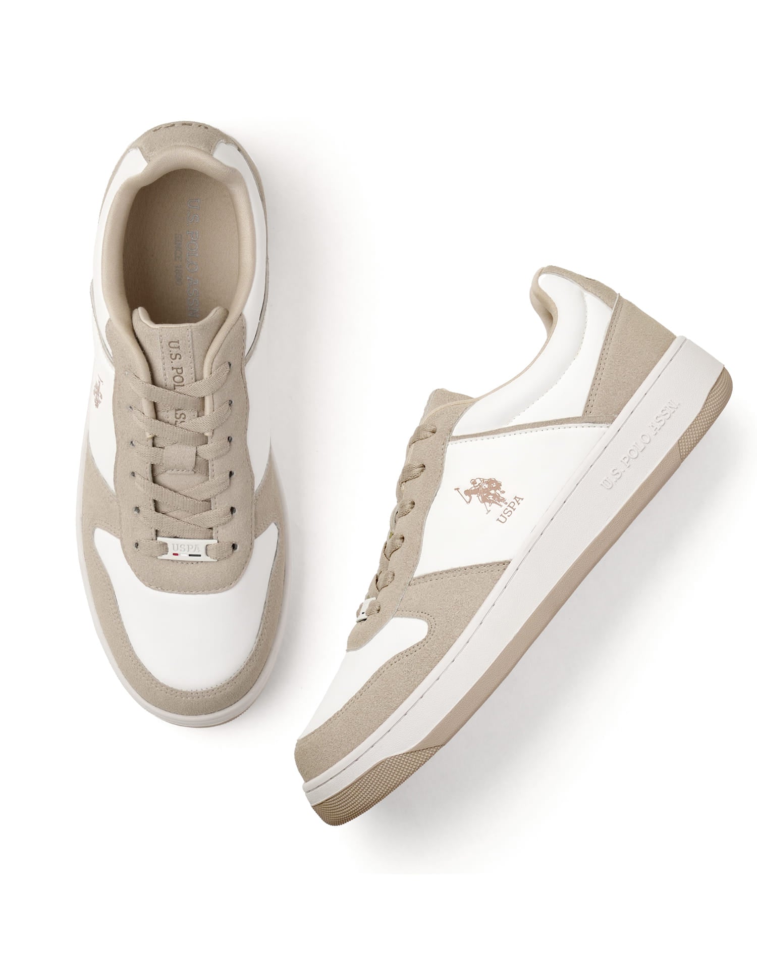 Men Joan 2.0 Colourblocked Sneakers Beige - U.S. Polo Assn. India | Large