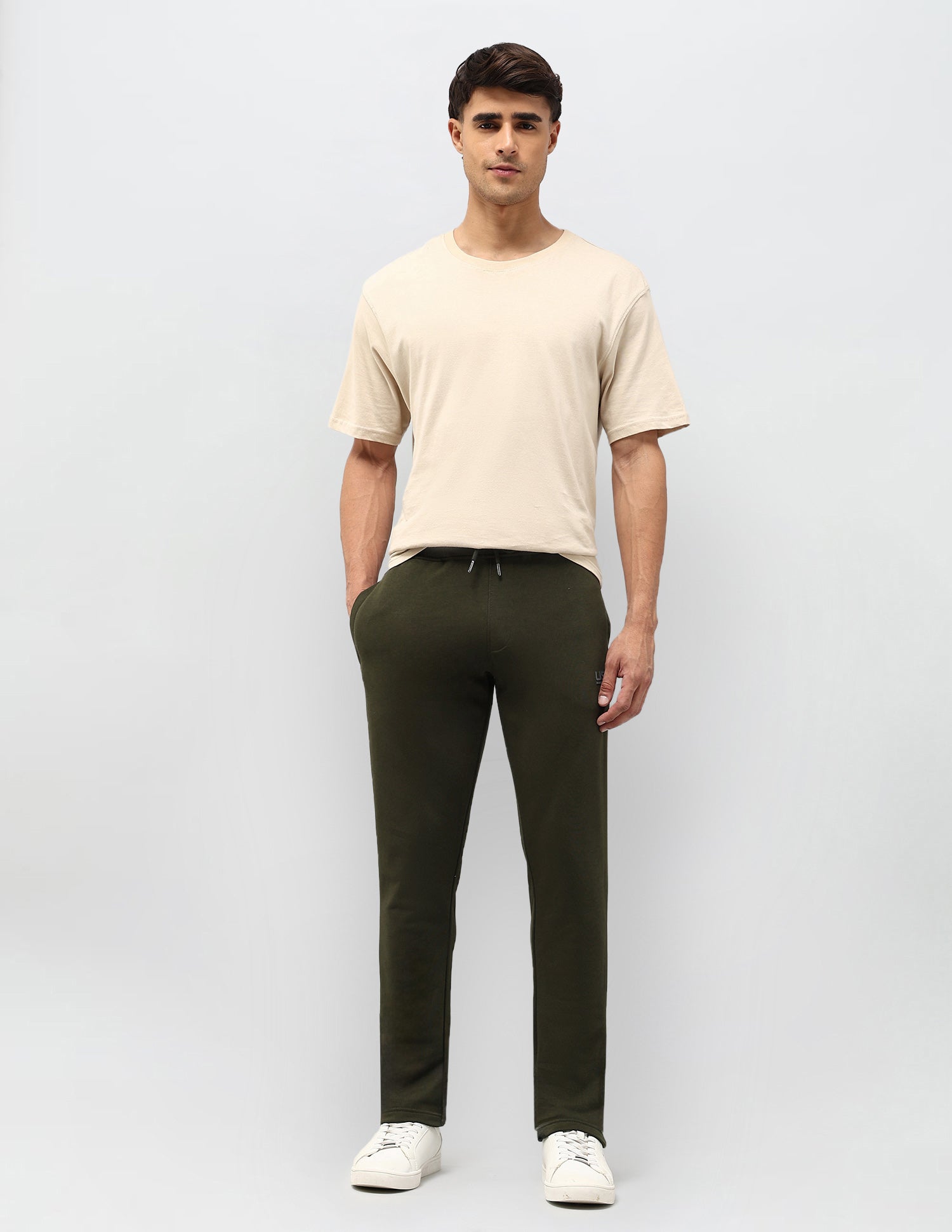 Solid Regular Fit Track Pants Olive - U.S. POLO ASSN. | Large