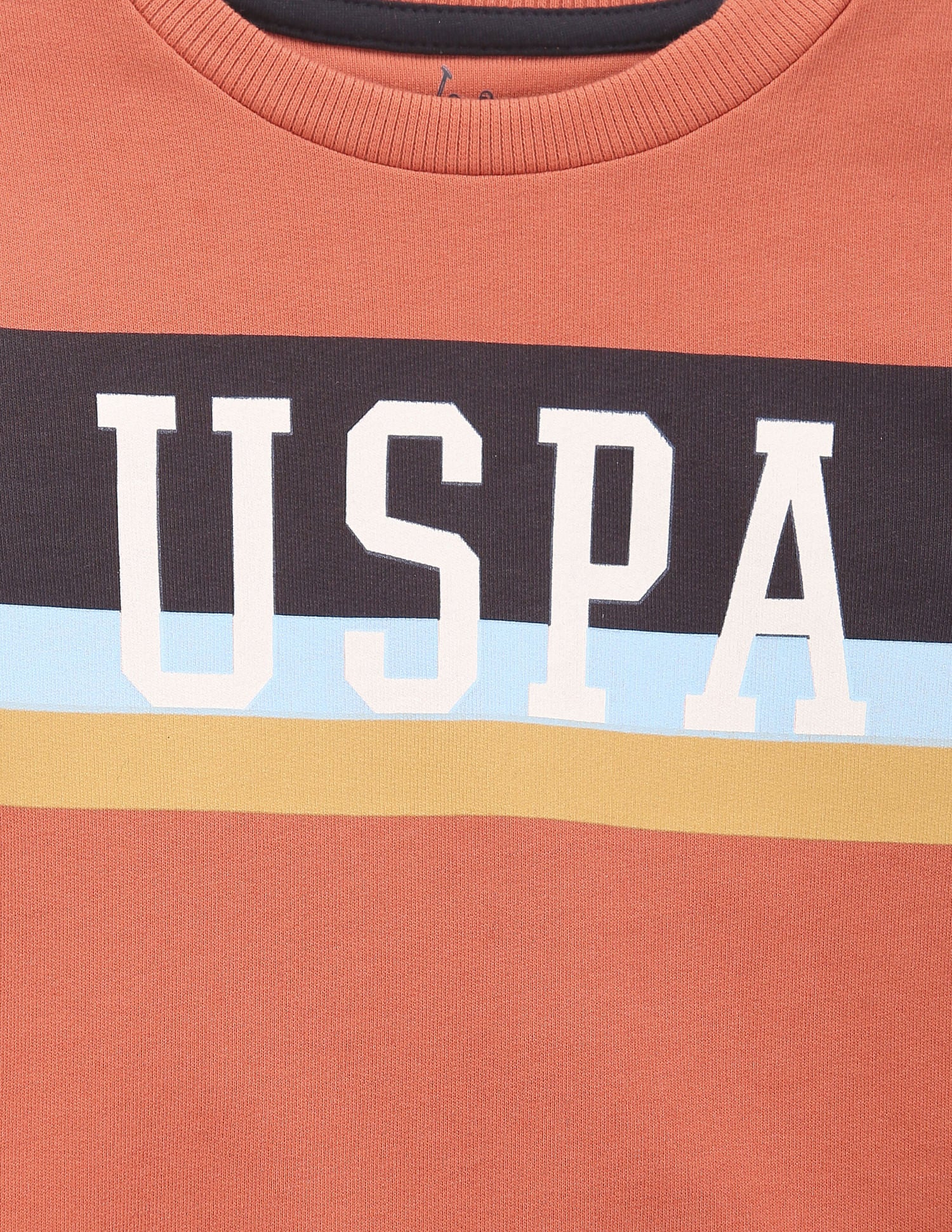 Boys Brand Print Sweatshirt Rust - U.S. Polo Assn. India | Large
