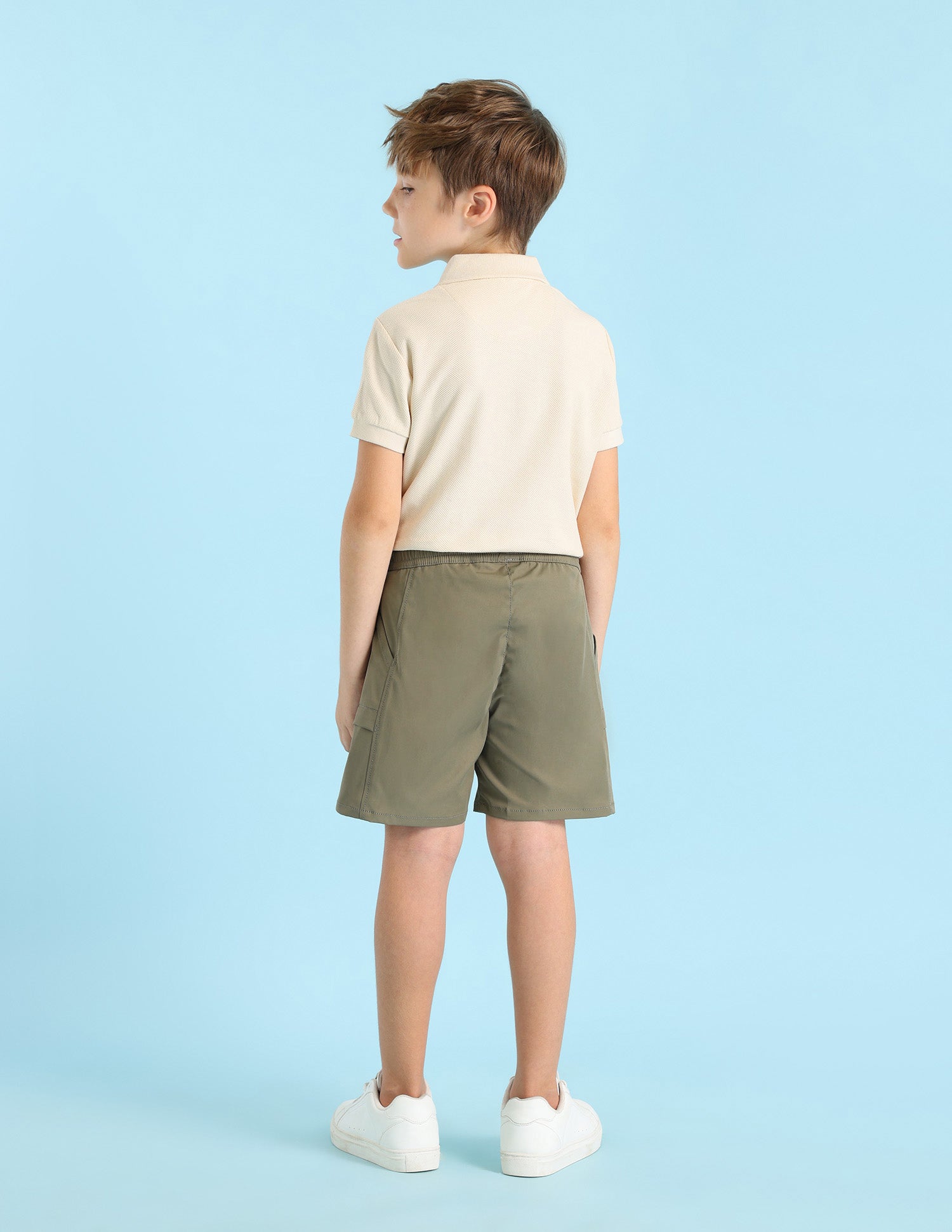 Boys Regular Fit Cargo Shorts Olive - U.S. POLO ASSN. | Large