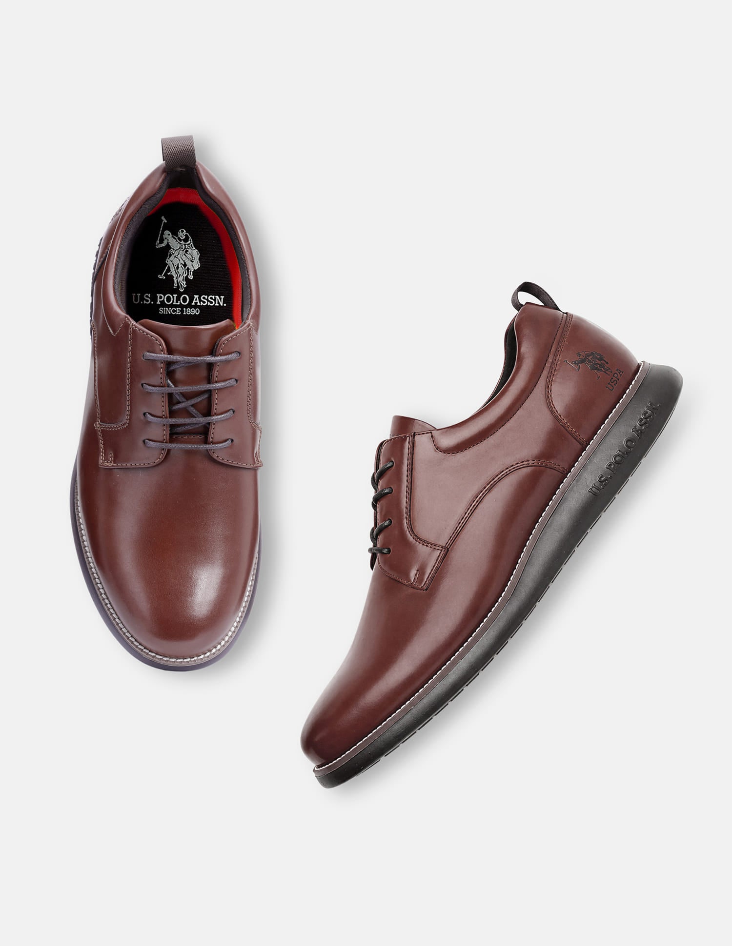 Lace Ups Nicolo 2.0 Smart Casual Shoe Brown - U.S. Polo Assn. India | Large