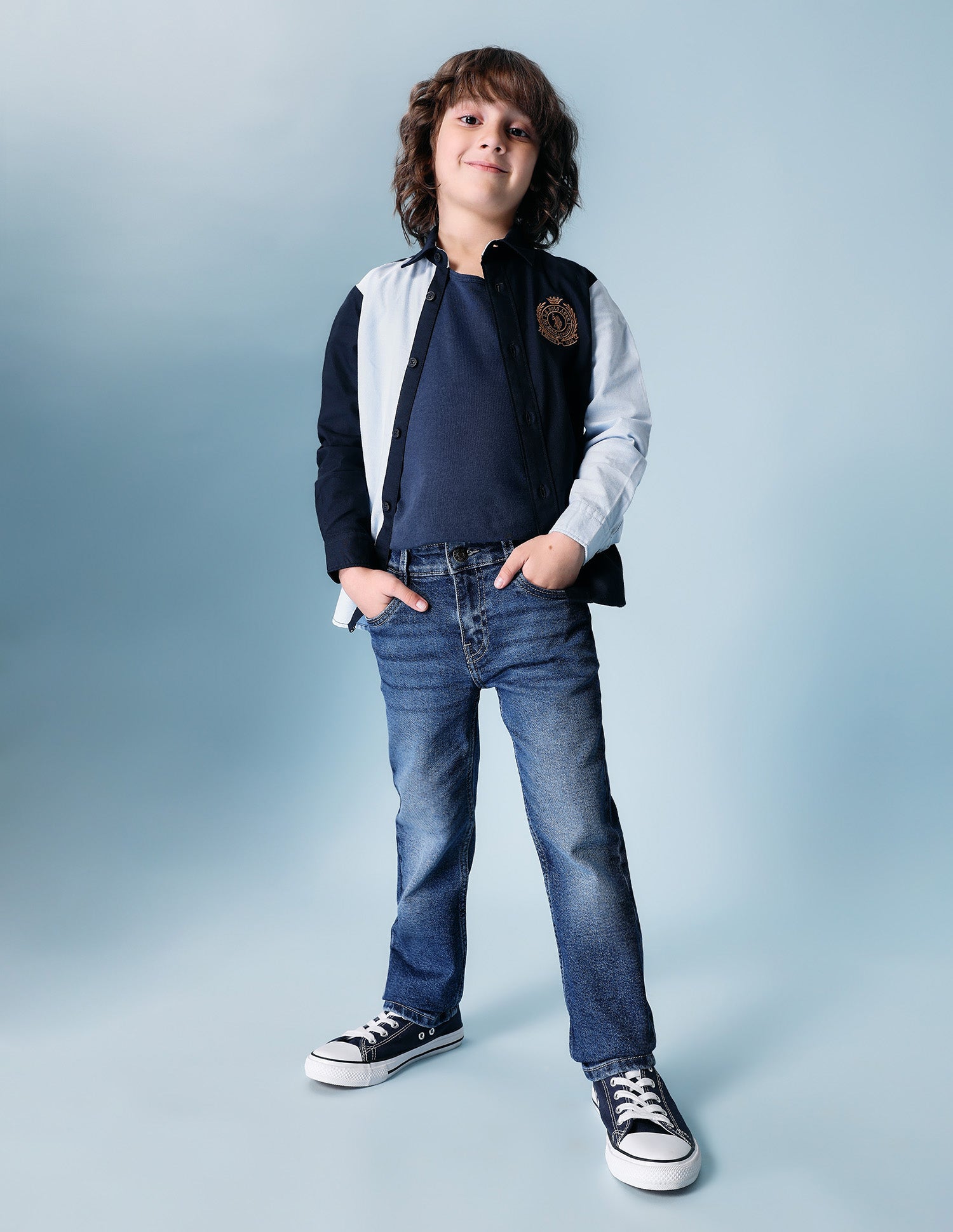 Boys Whiskered Relaxed Fit Jeans Indigo - U.S. POLO ASSN. | Large