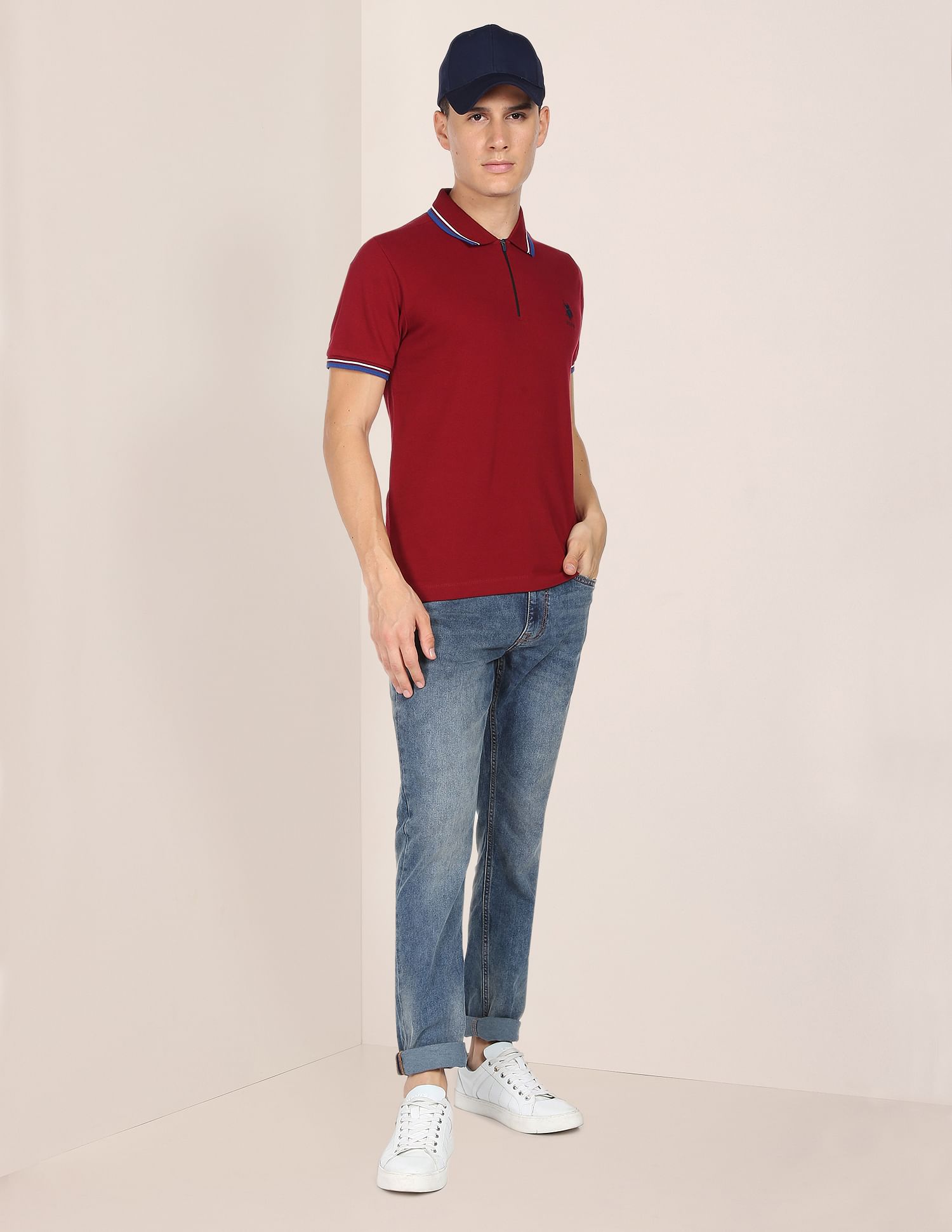 Tipped Zipper Polo Shirt – U.S. Polo Assn. India