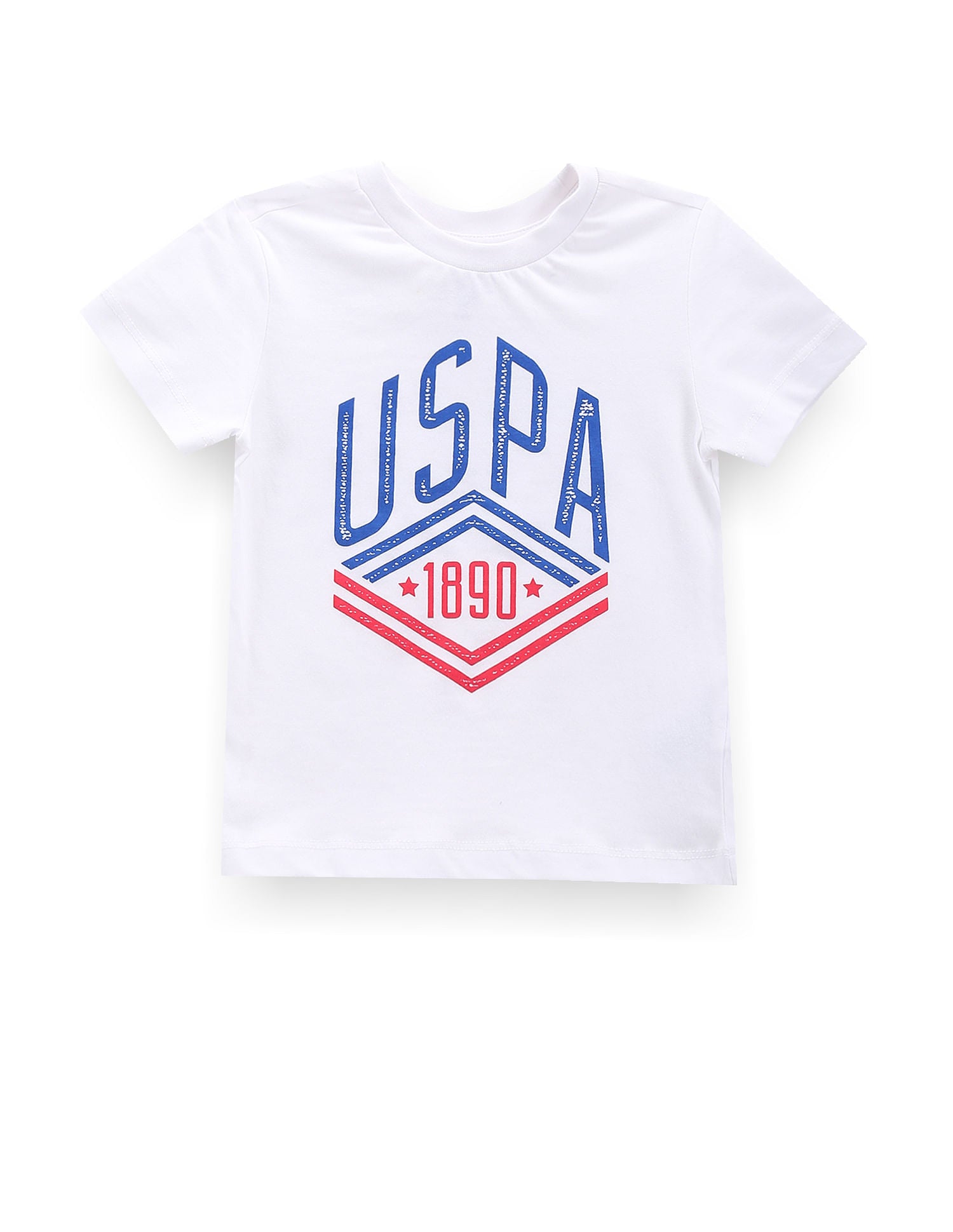 Boys Pure Cotton T-Shirt - Pack Of 2 White and Orange - U.S. POLO ASSN. | Large