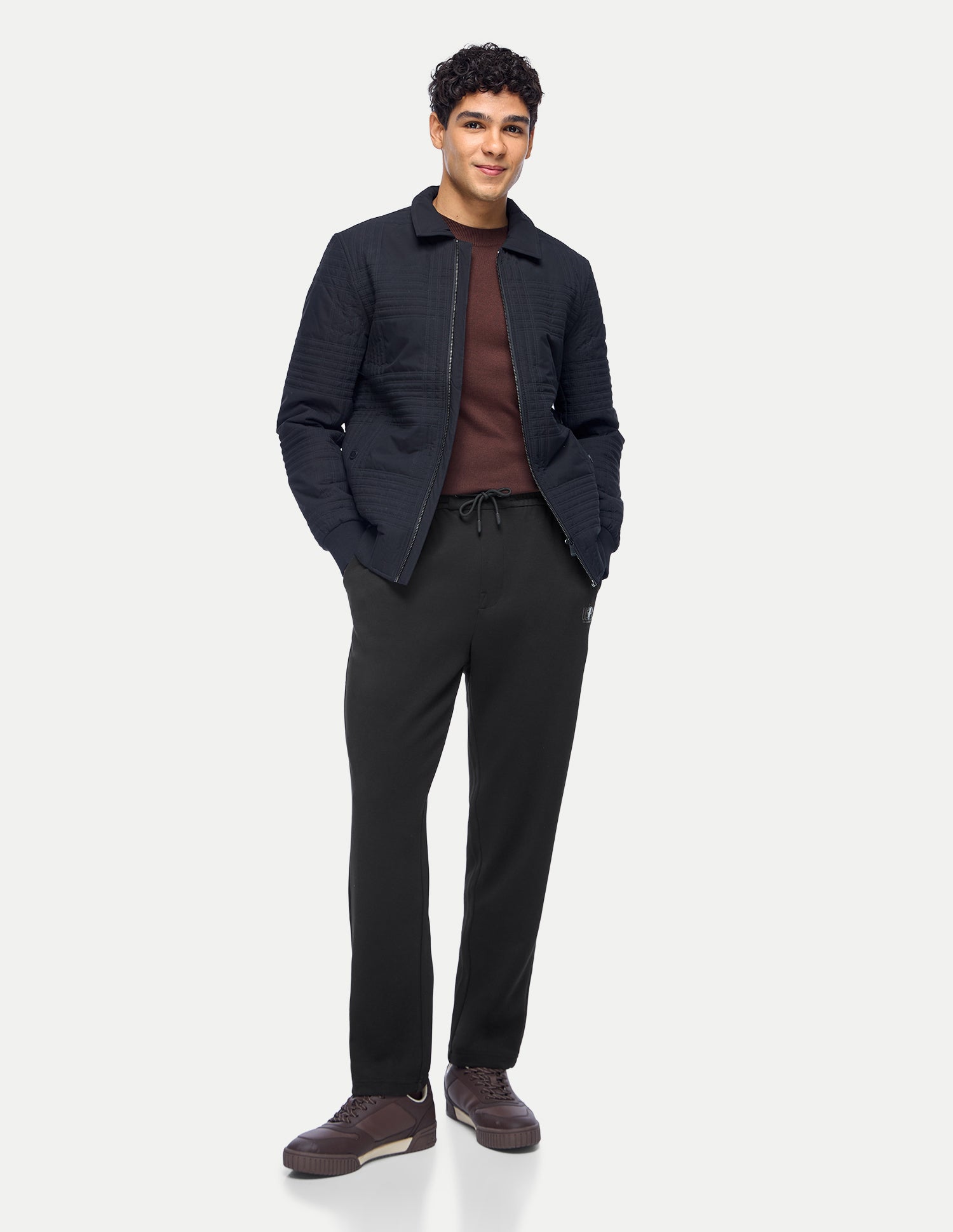 Mid Rise Regular Fit Track Pants Black - U.S. Polo Assn. India | Large