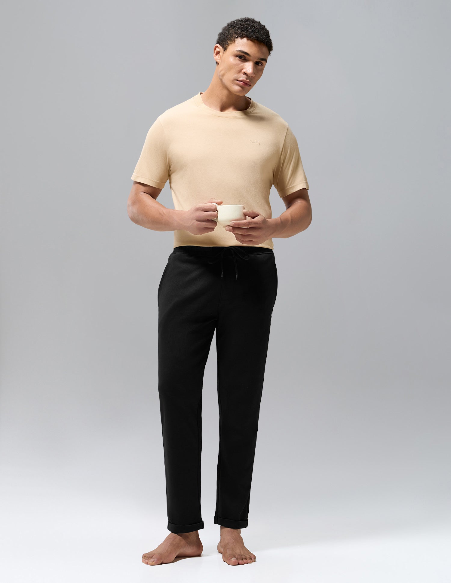 Terry Cotton Heavyweight OR012 Track Pants Black - U.S. Polo Assn. India | Large