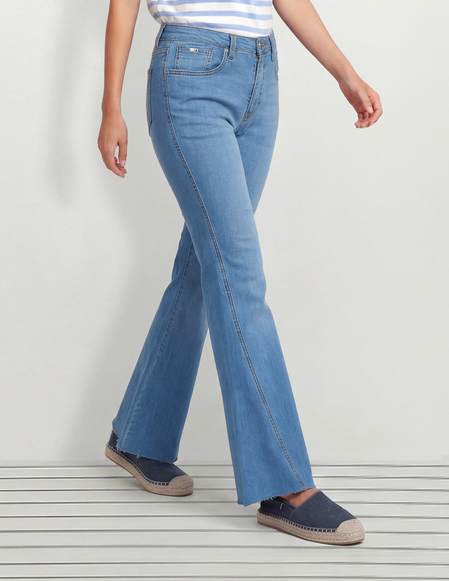 High Rise Extreme Flared Fit Jeans Blue - U.S. Polo Assn. India | Large