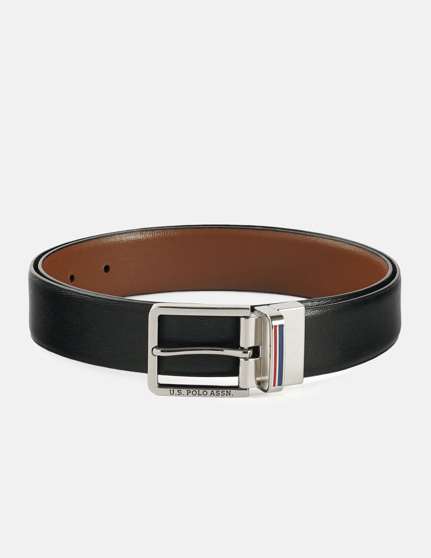 Solid Reversible Belt Black - U.S. Polo Assn. India | Large