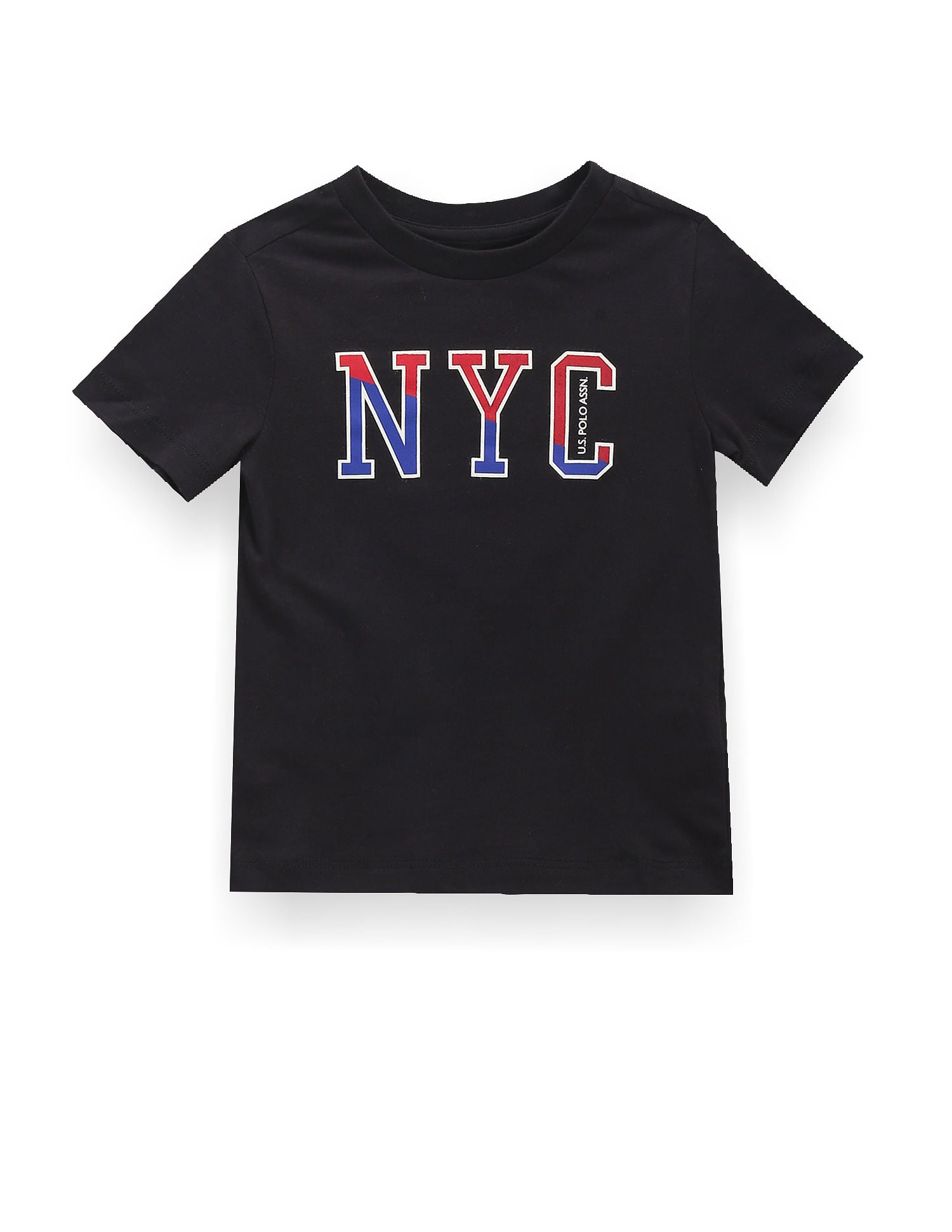 Boys Pure Cotton T-Shirt - Pack Of 2 Orange and Black - U.S. POLO ASSN. | Large