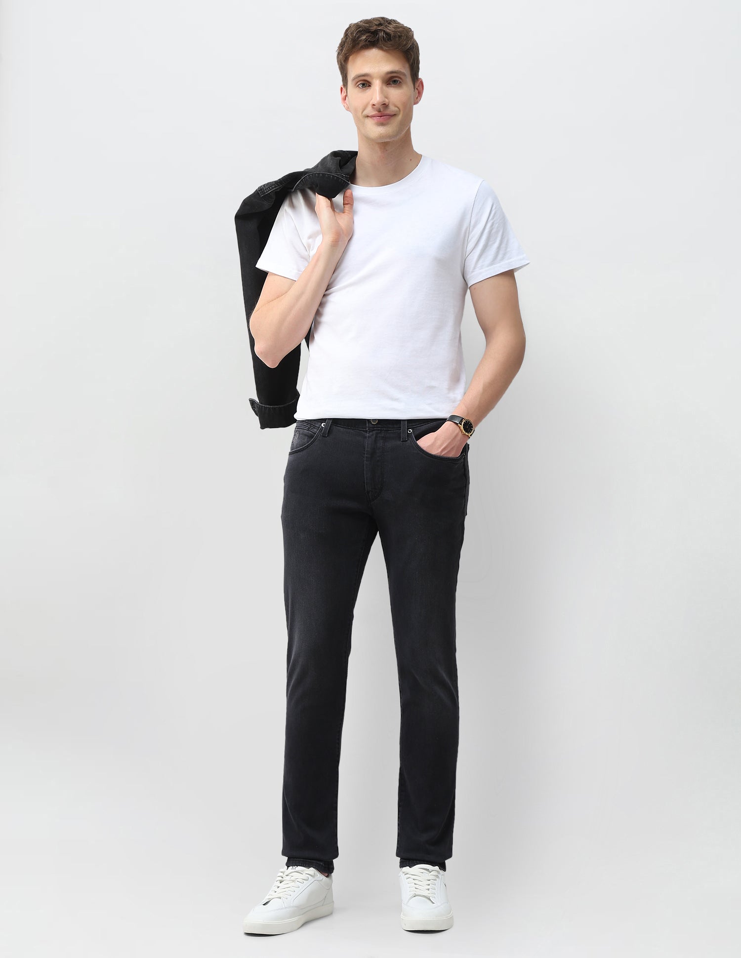 Brandon Slim Tapered Fit Grey Jeans Grey - U.S. Polo Assn. India | Large