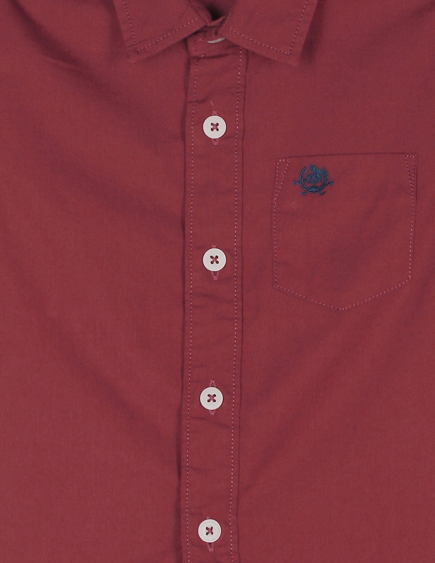 Rounded Cuff Solid Shirt Maroon - U.S. Polo Assn. India | Large