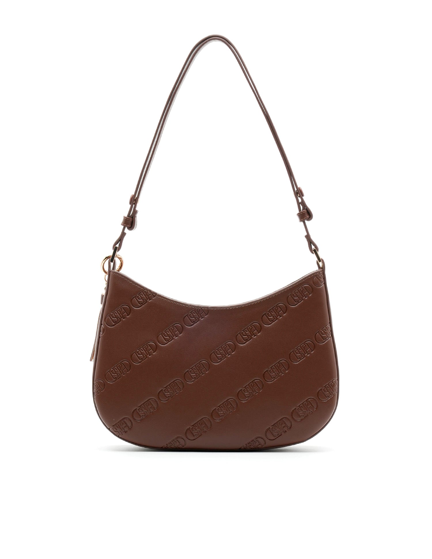 Meagan Monogram Shoulder Bag Brown - U.S. POLO ASSN. | Large