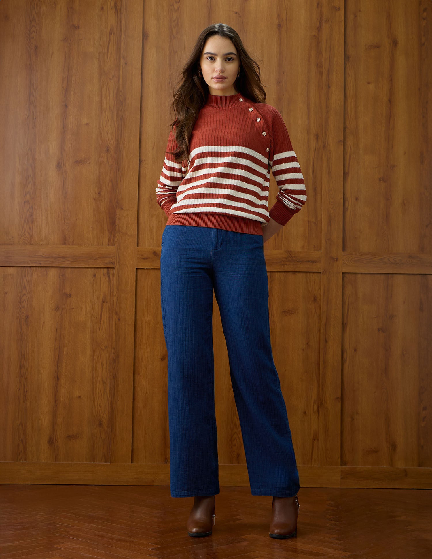 Horizontal Striped Regular Fit Sweater Multi-colour - U.S. POLO ASSN. | Large