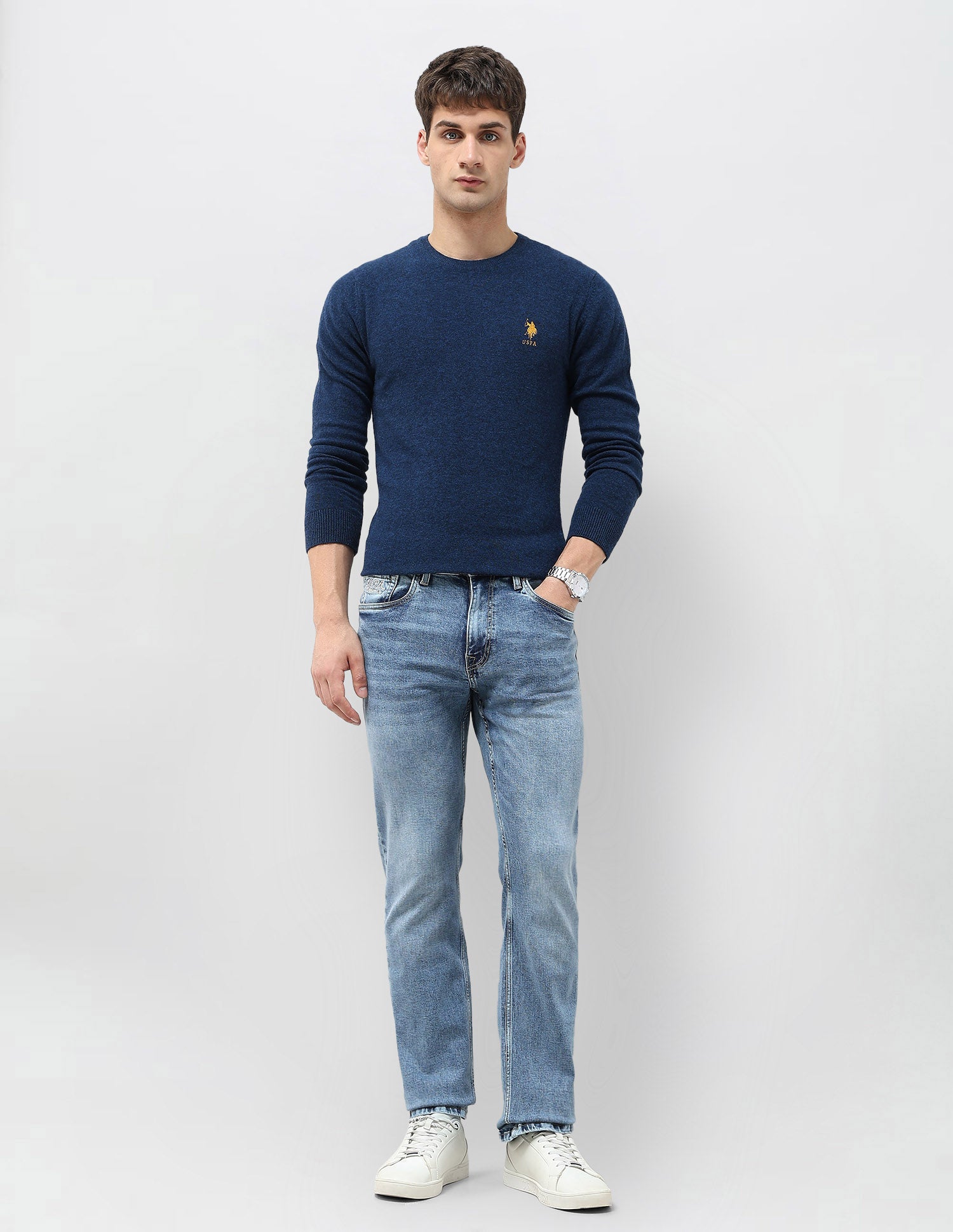 Connor Bootcut Blue Jeans Light Indigo - U.S. POLO ASSN. | Large