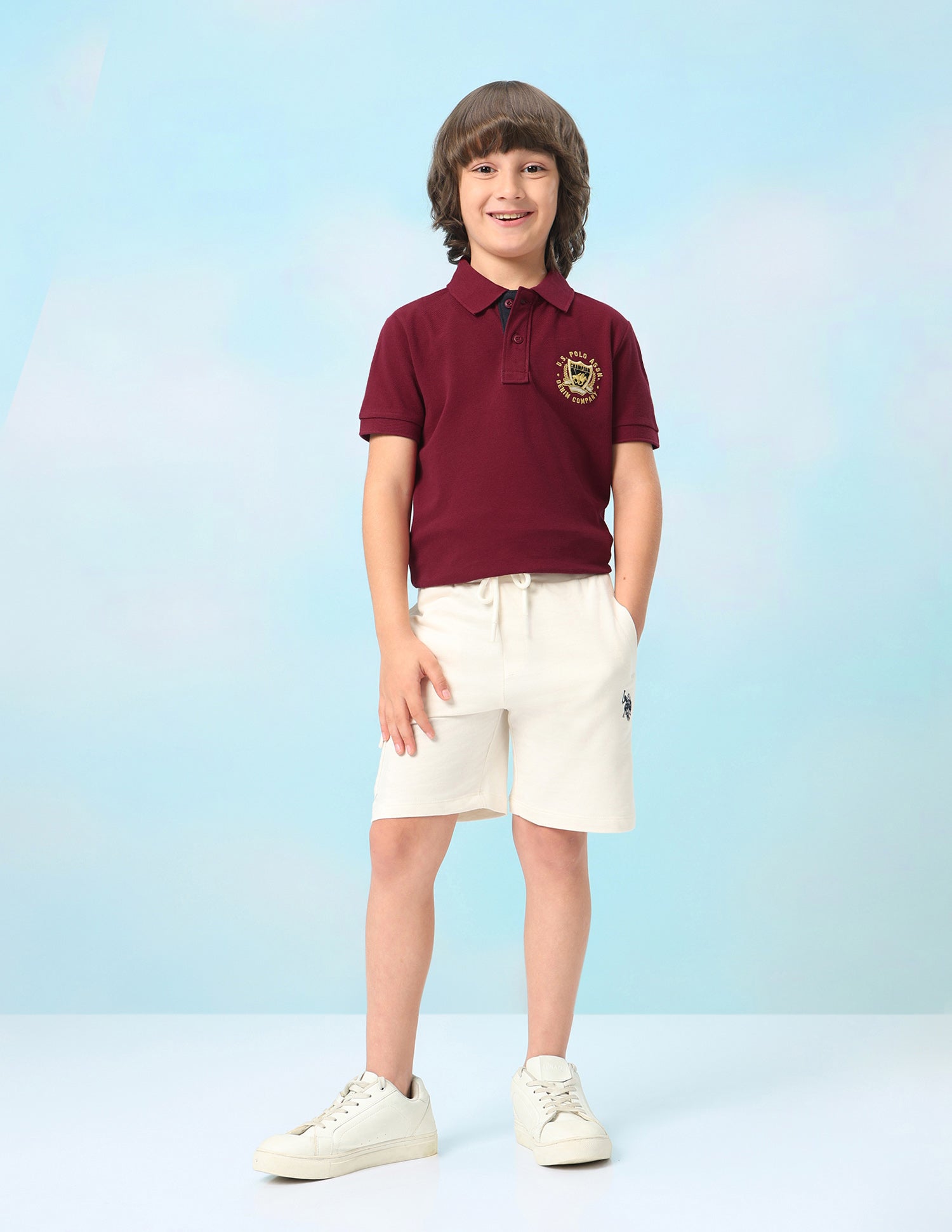 Solid Regular Fit Polo Shirt Maroon - U.S. Polo Assn. India | Large