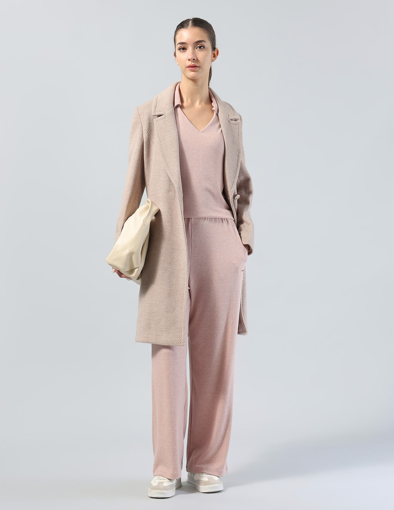 Ribbed Relaxed Fit Polo Shirt Pink - U.S. POLO ASSN. | Large