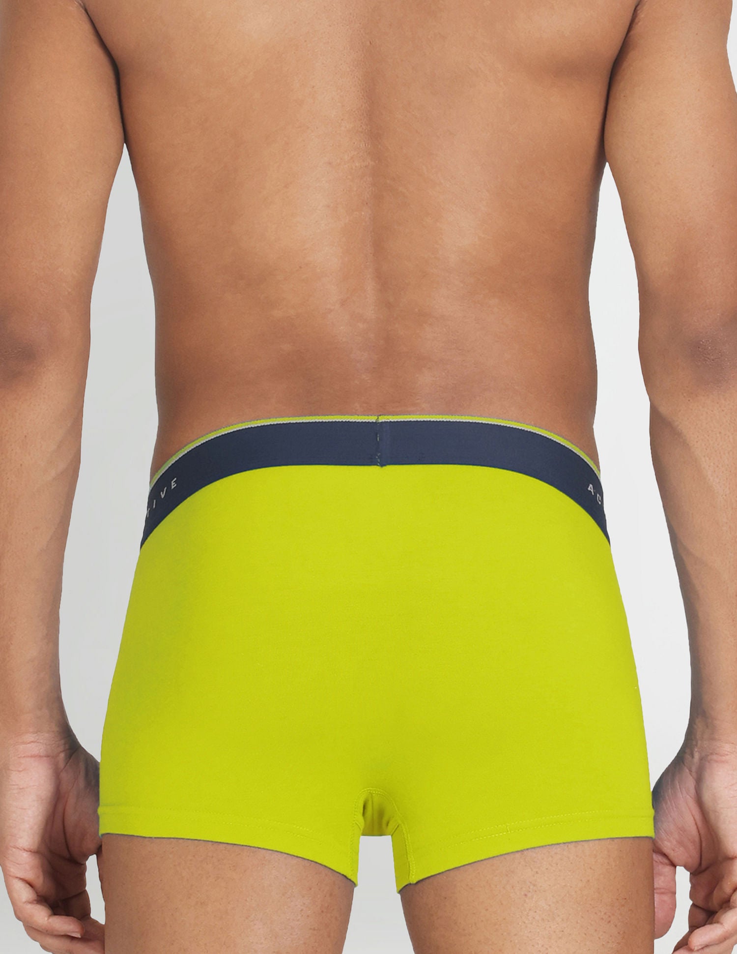 Branded Waist Solid I707 Trunks - Pack Of 1 Lime Green - U.S. POLO ASSN. | Large