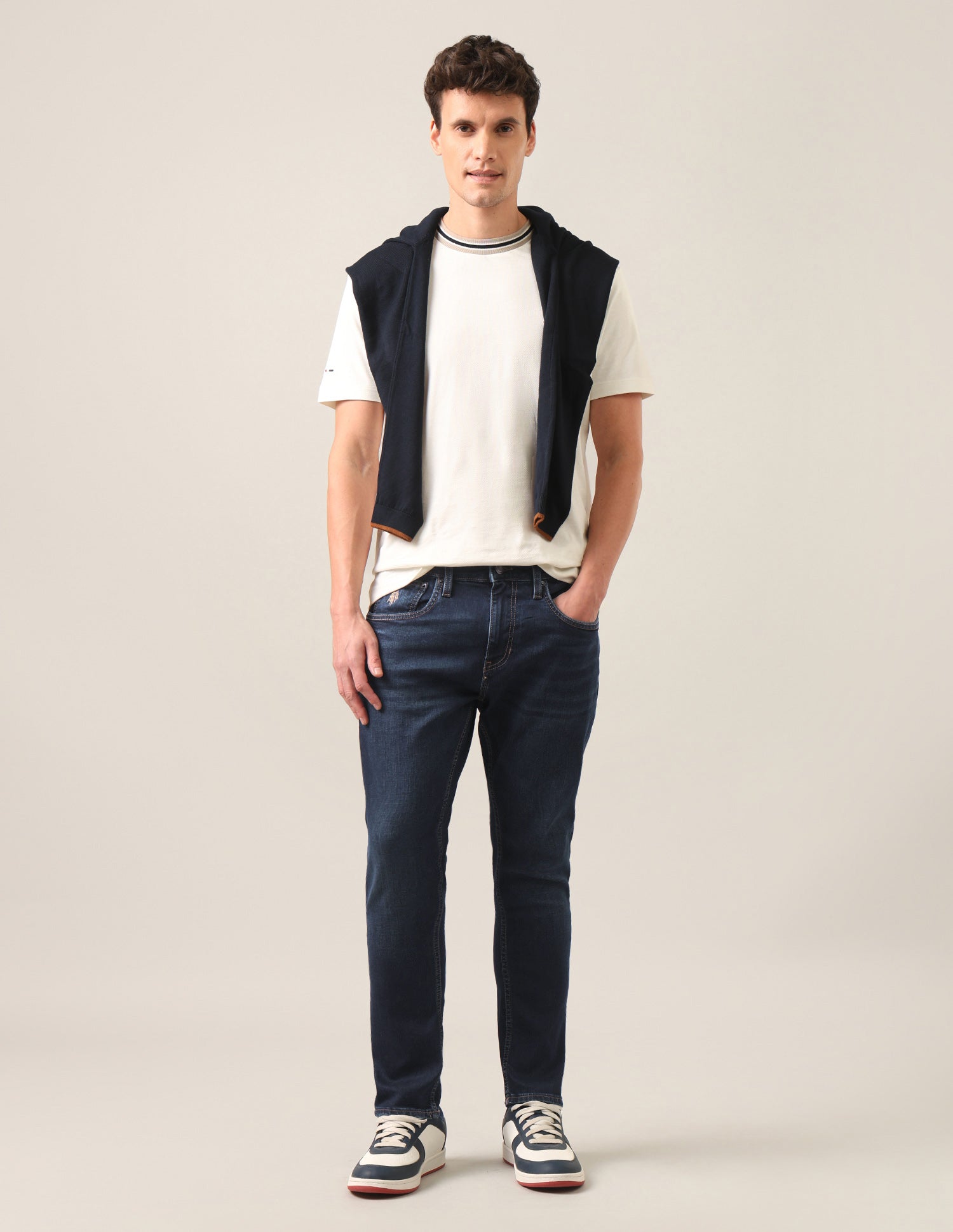 Henry Tapered Fit Blue Jeans Dark Blue - U.S. Polo Assn. India | Large