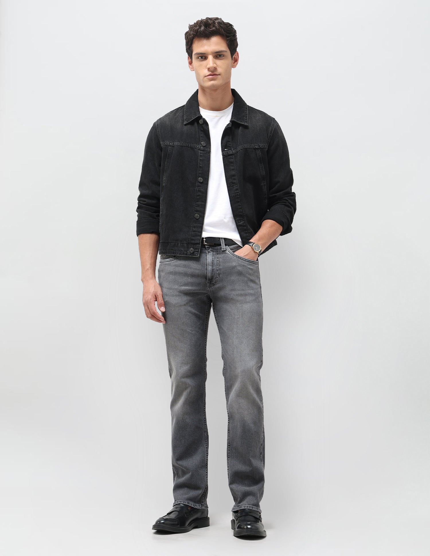 Harold Slim Straight Fit Grey Jeans Grey - U.S. Polo Assn. India | Large