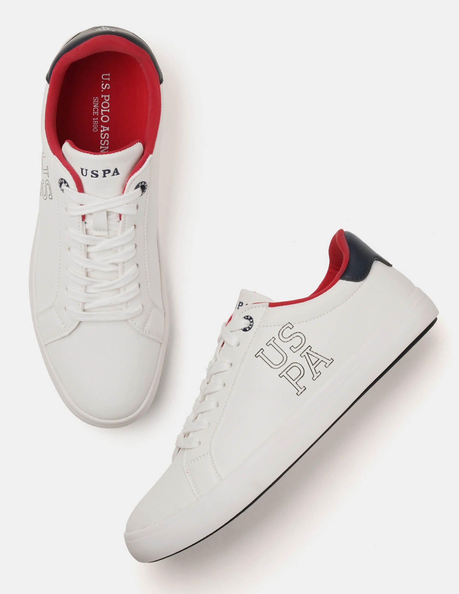 Men Ramus 2.0 Colour Blocked Sneakers Off White - U.S. Polo Assn. India | Large