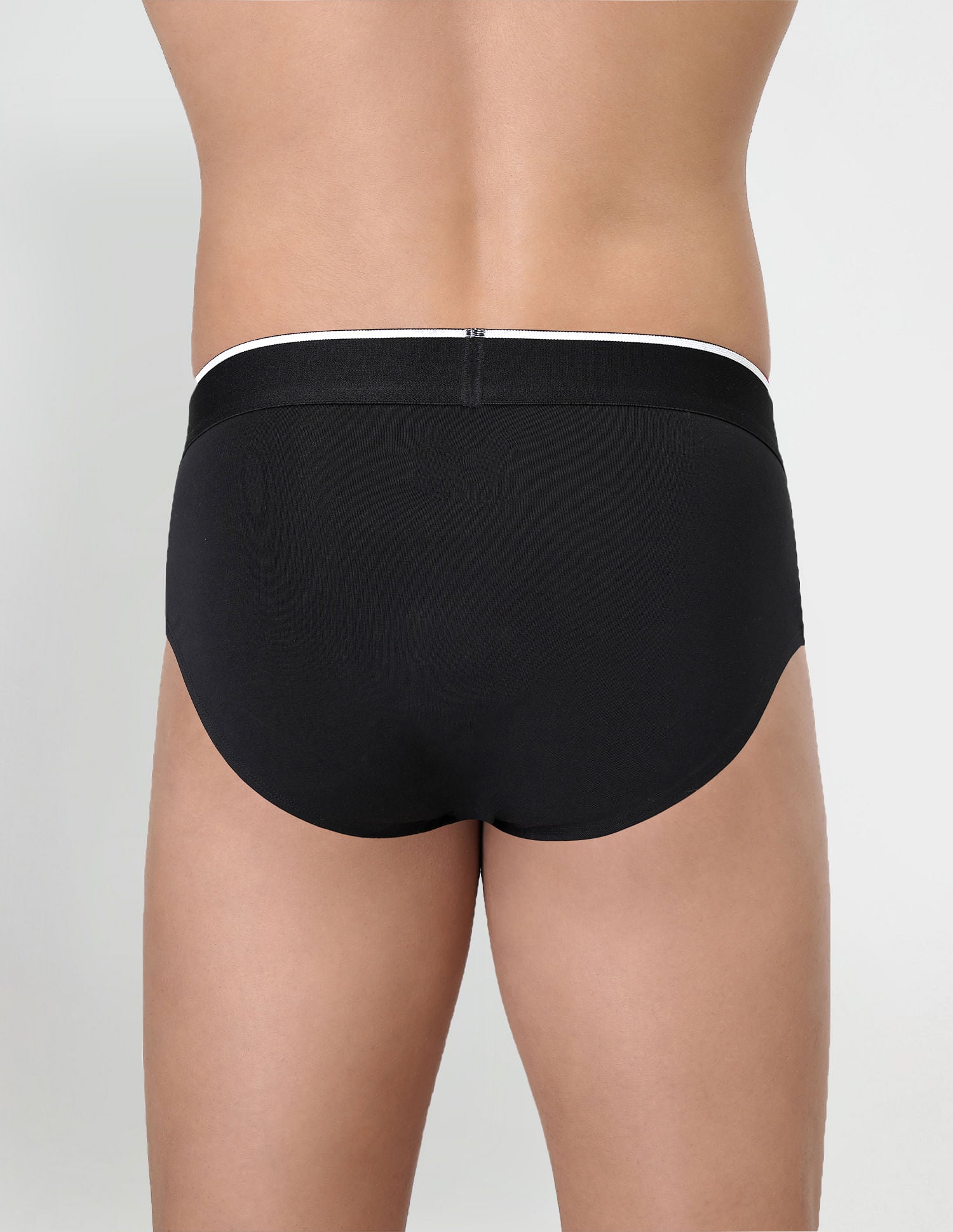 Cotton Stretch Antibacterial EB004 Briefs - Pack Of 2 Black and Aqua - U.S. POLO ASSN. | Large