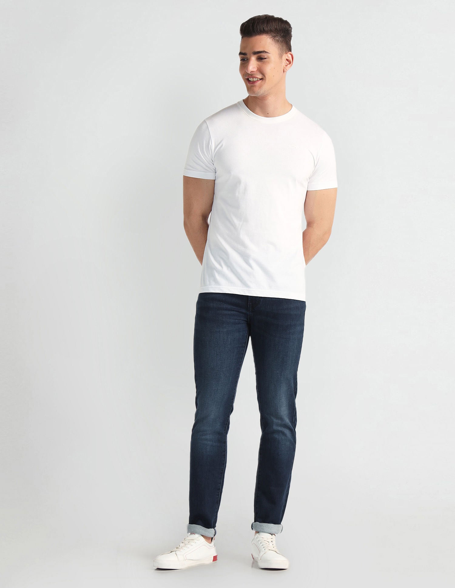 Brandon Slim Tapered Fit Blue Jeans Blue - U.S. Polo Assn. India | Large
