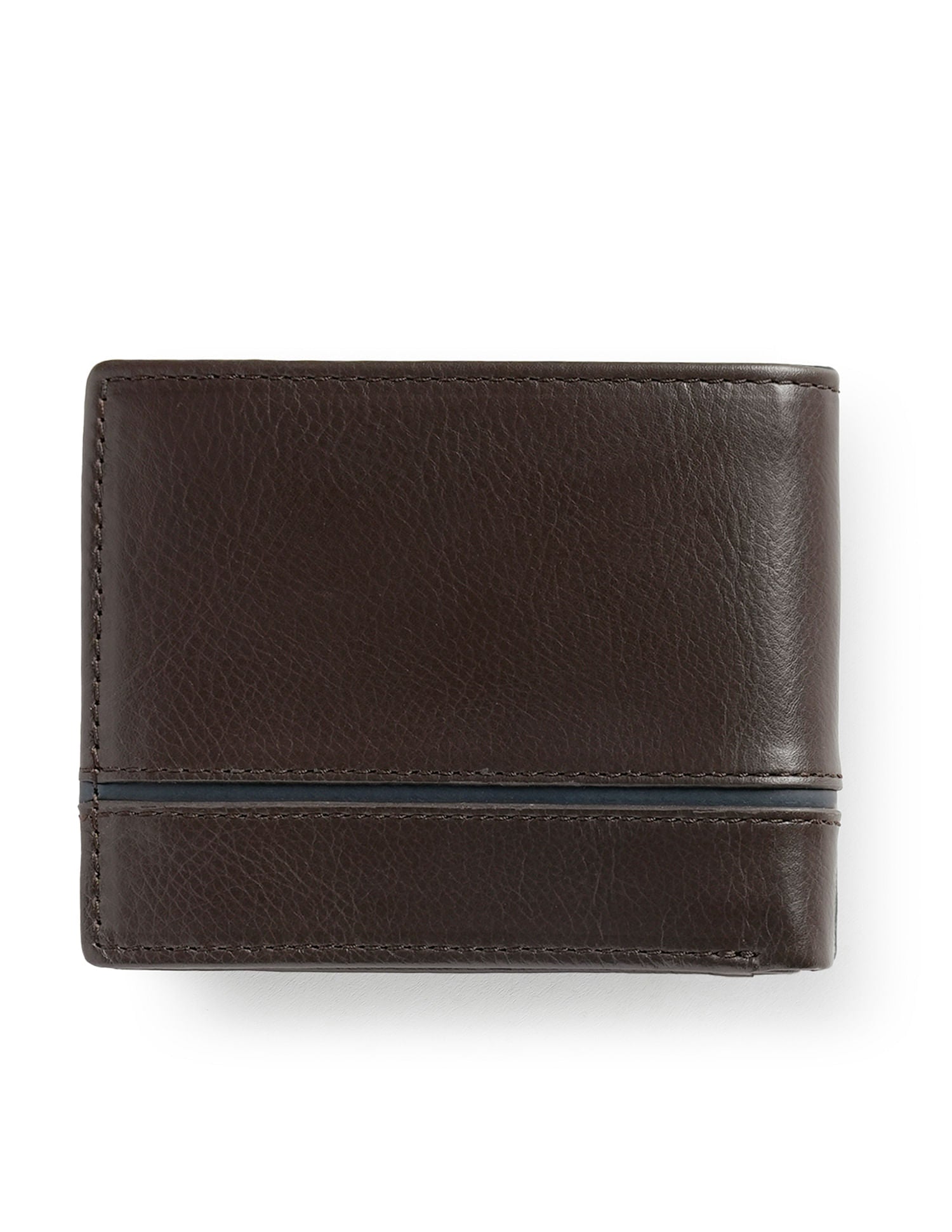 Bi-Fold Textured Wallet Dark Brown - U.S. POLO ASSN. | Large