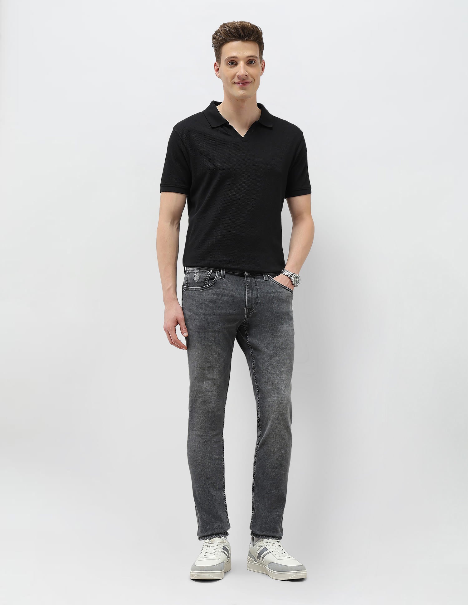 Brandon Slim-Tapered Fit Jeans Grey - U.S. Polo Assn. India | Large