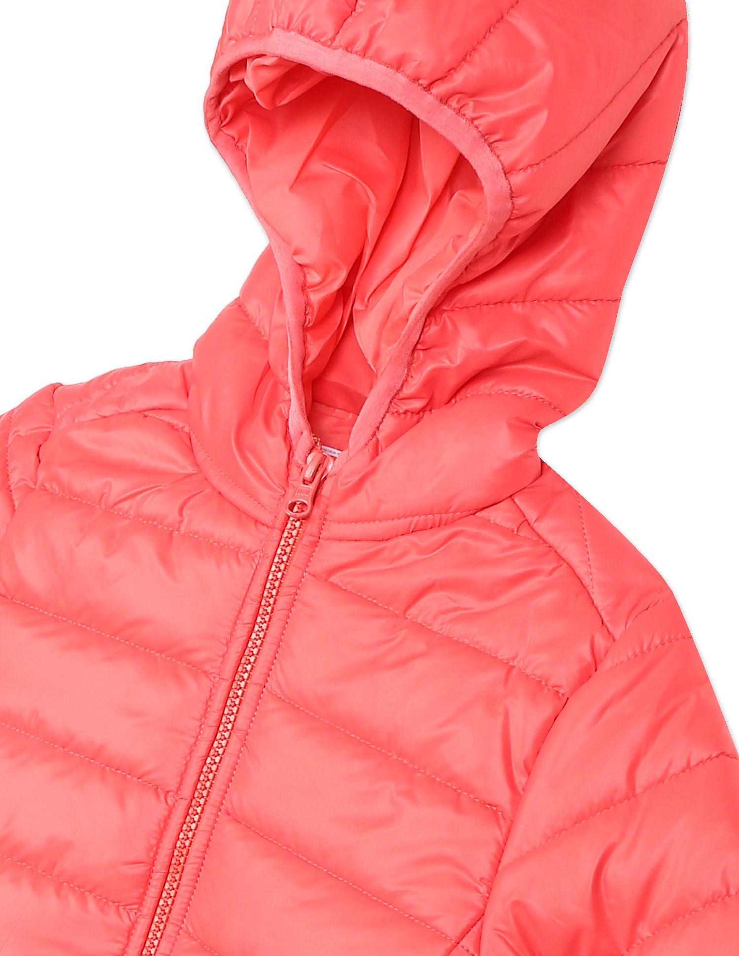 Long Sleeve Solid Hooded Jacket Coral - U.S. POLO ASSN. | Large