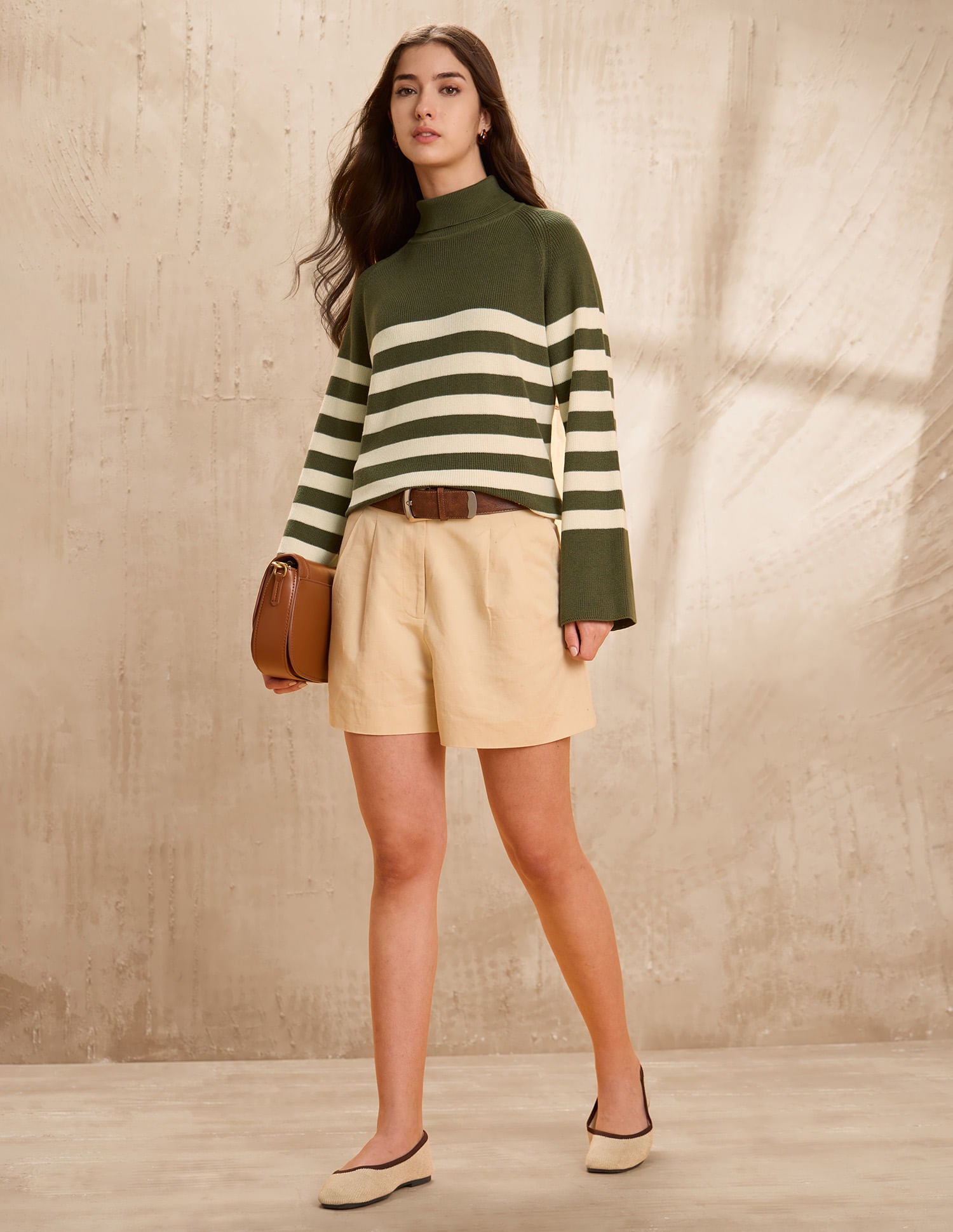 Striped Relaxed Fit Sweater Green - U.S. POLO ASSN. | Large