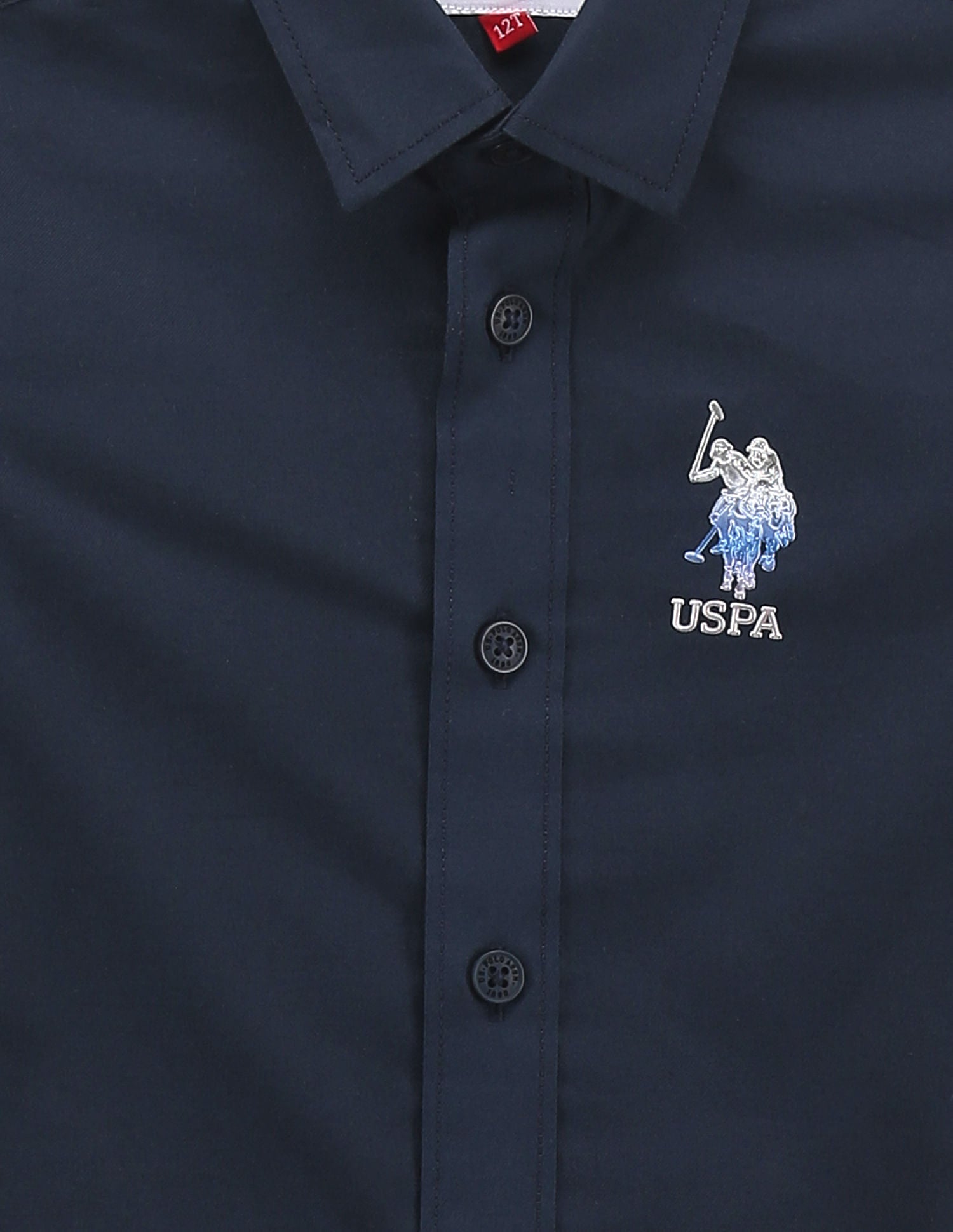 Boys Pure Cotton Twill Shirt Navy - U.S. POLO ASSN. | Large