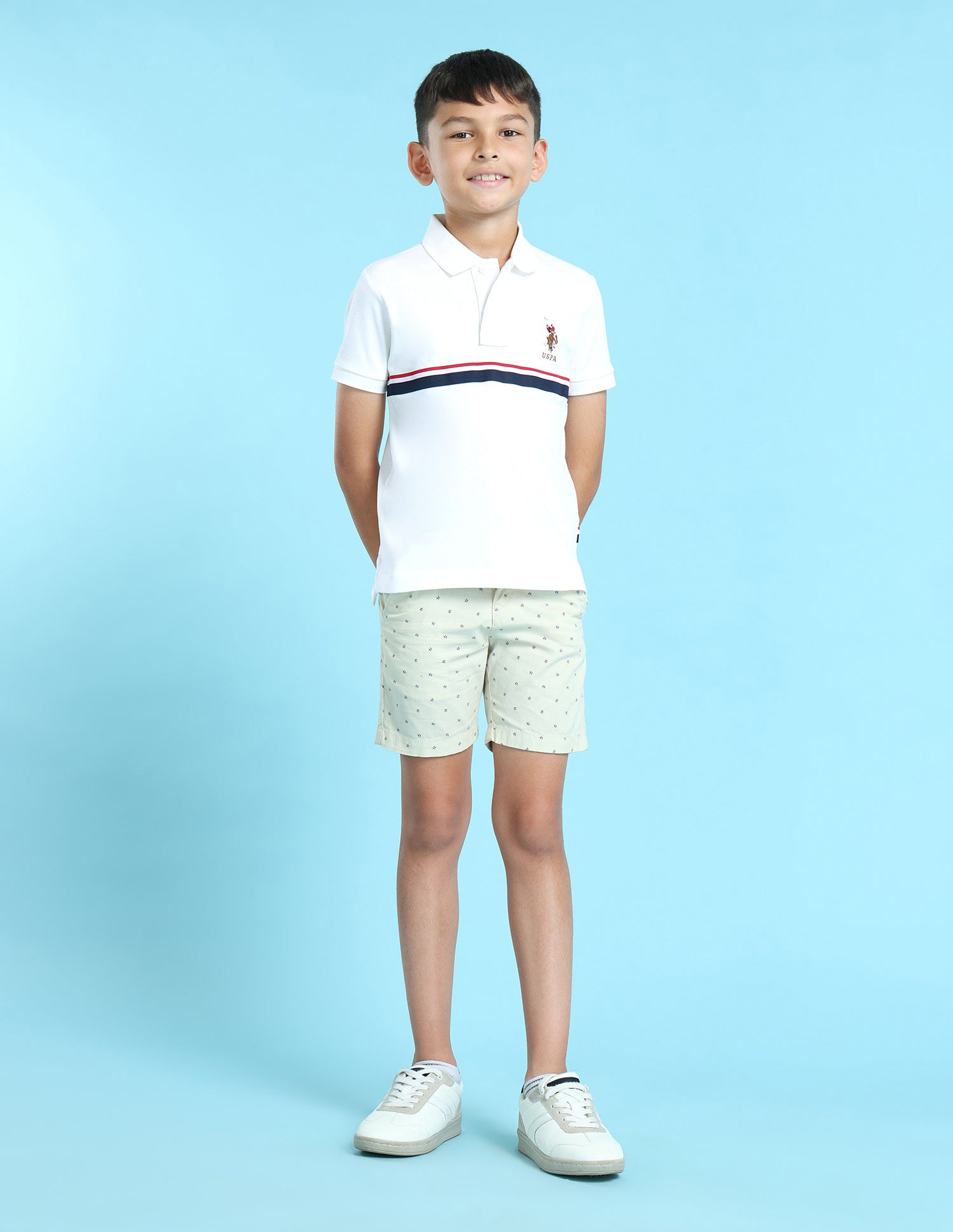 UKTSH1514 WHITE Boys T-Shirt White - U.S. POLO ASSN. | Large