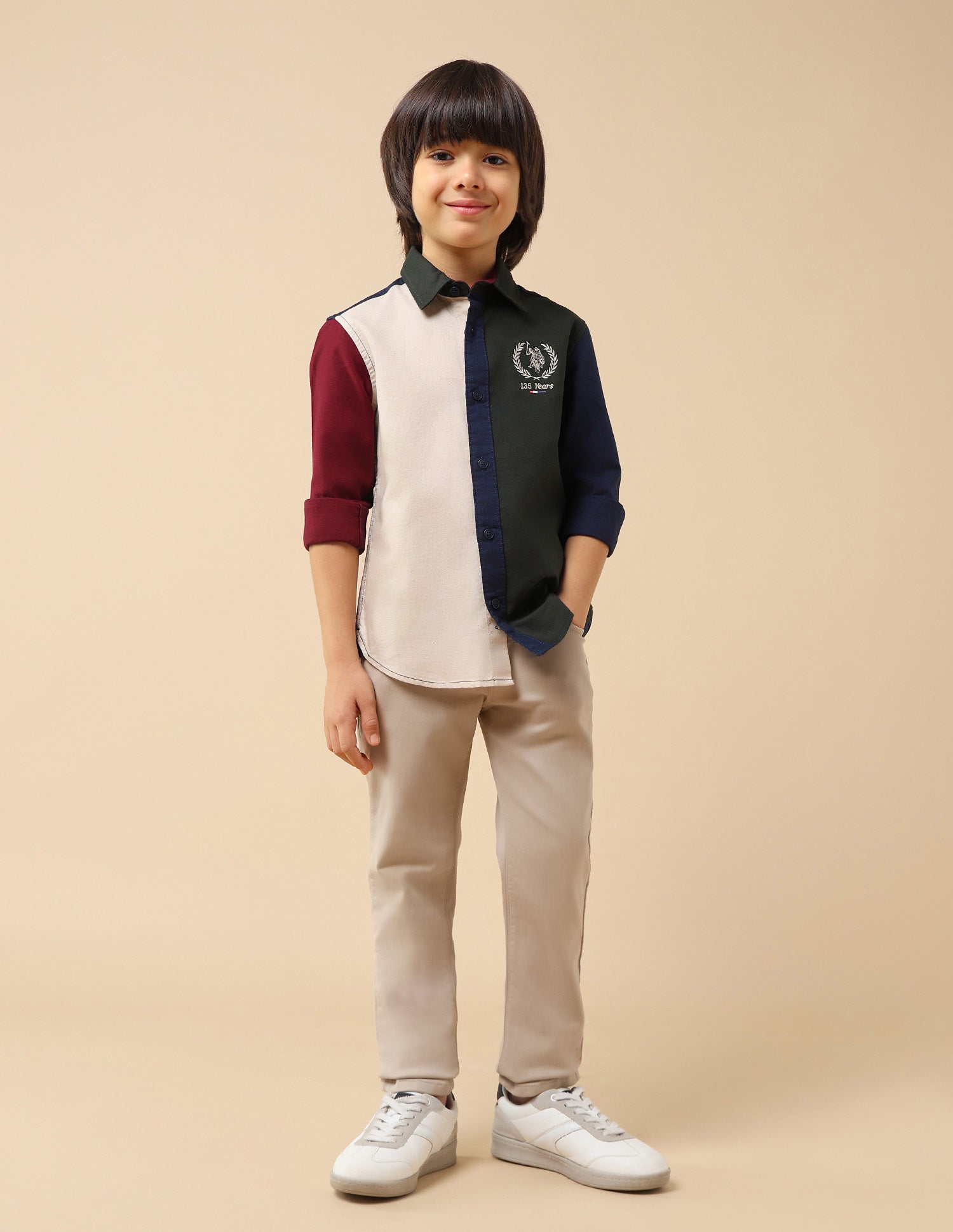 Boys Colourblocked Oxford Shirt Multi4 - U.S. POLO ASSN. | Large