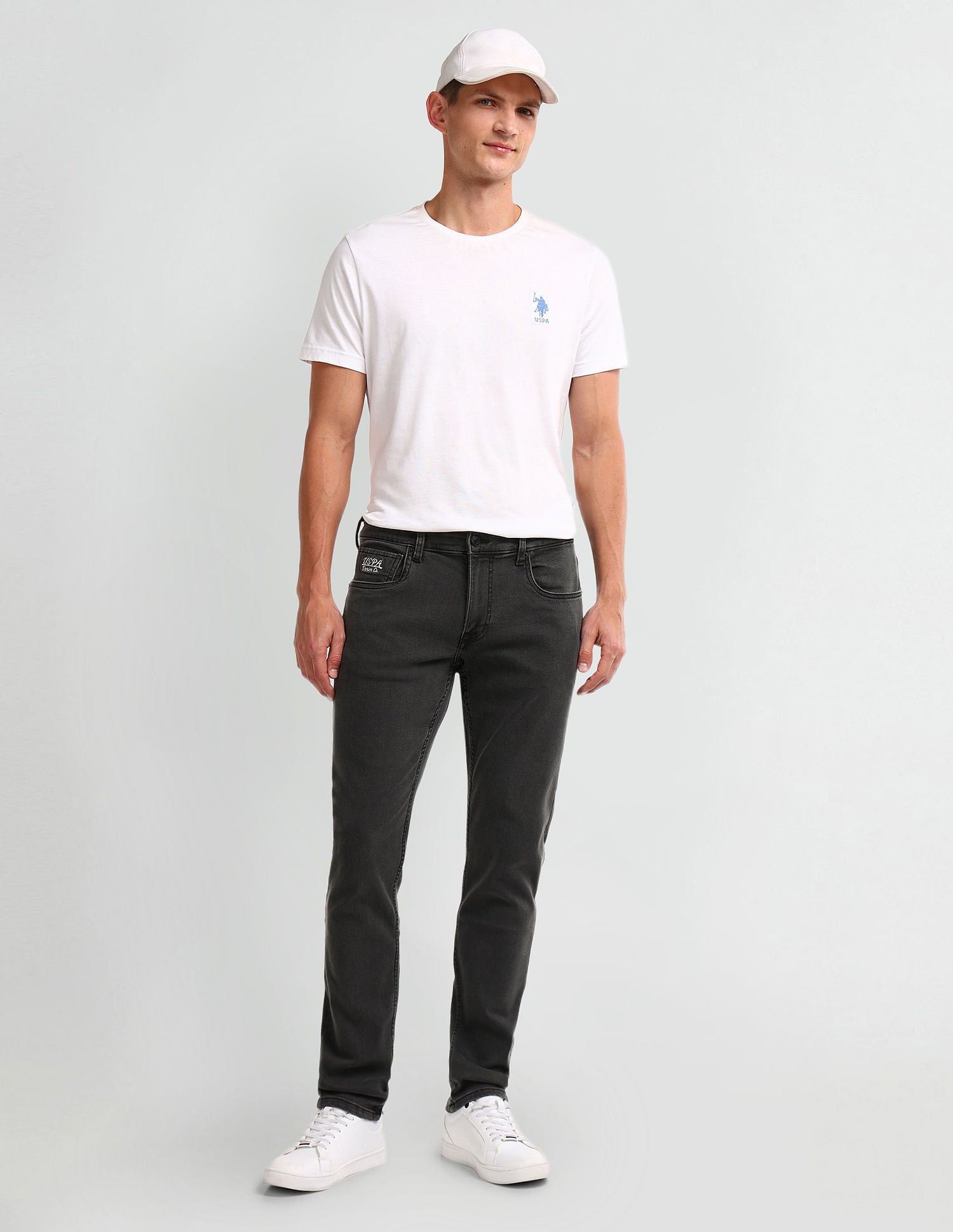 Brandon Slim Tapered Black Jeans Black - U.S. POLO ASSN. | Large