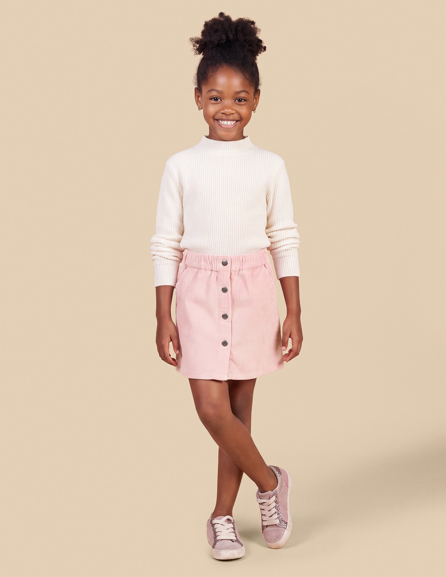 Mid Rise Corduroy Skirt Pink - U.S. Polo Assn. India | Large