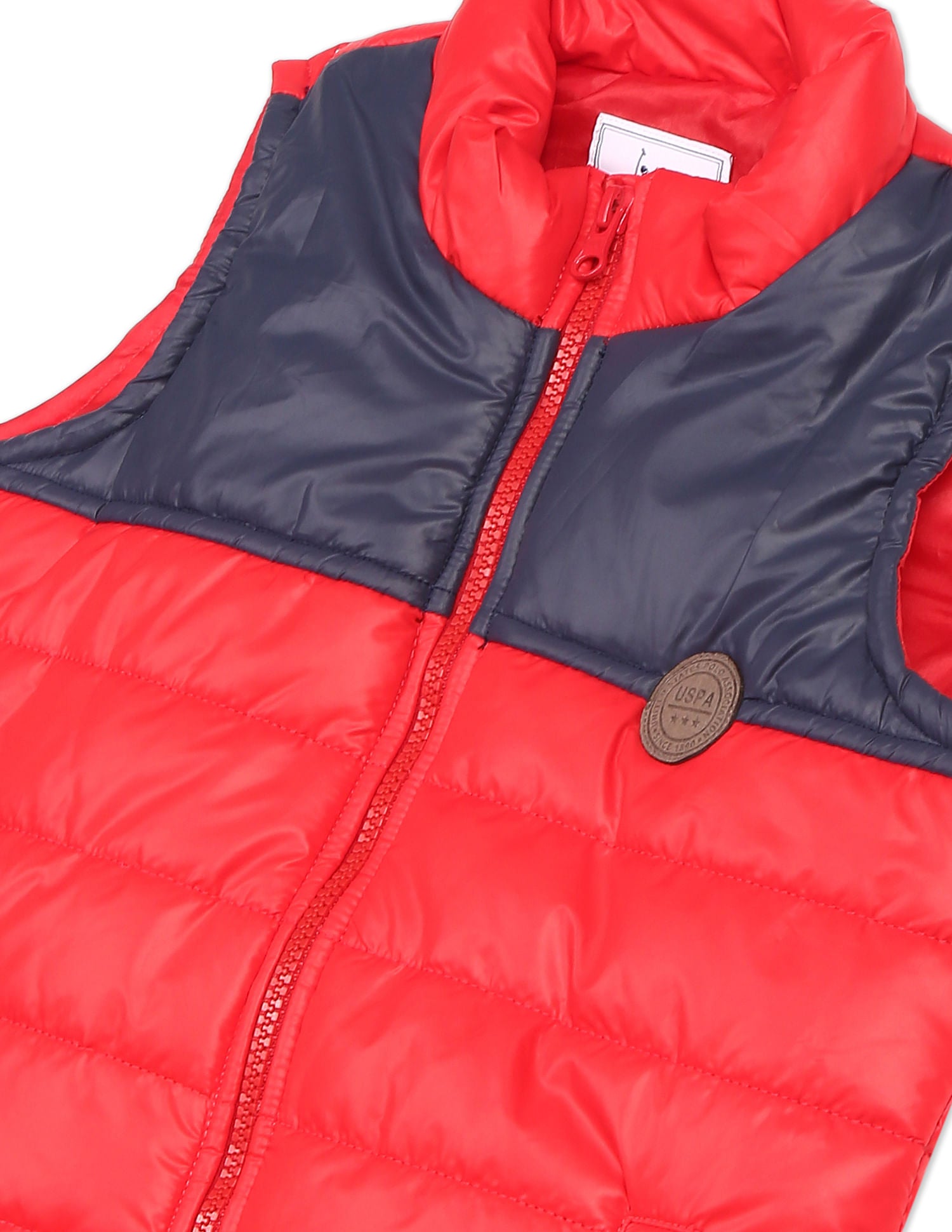 High Neck Sleeveless Jacket Red - U.S. POLO ASSN. | Large