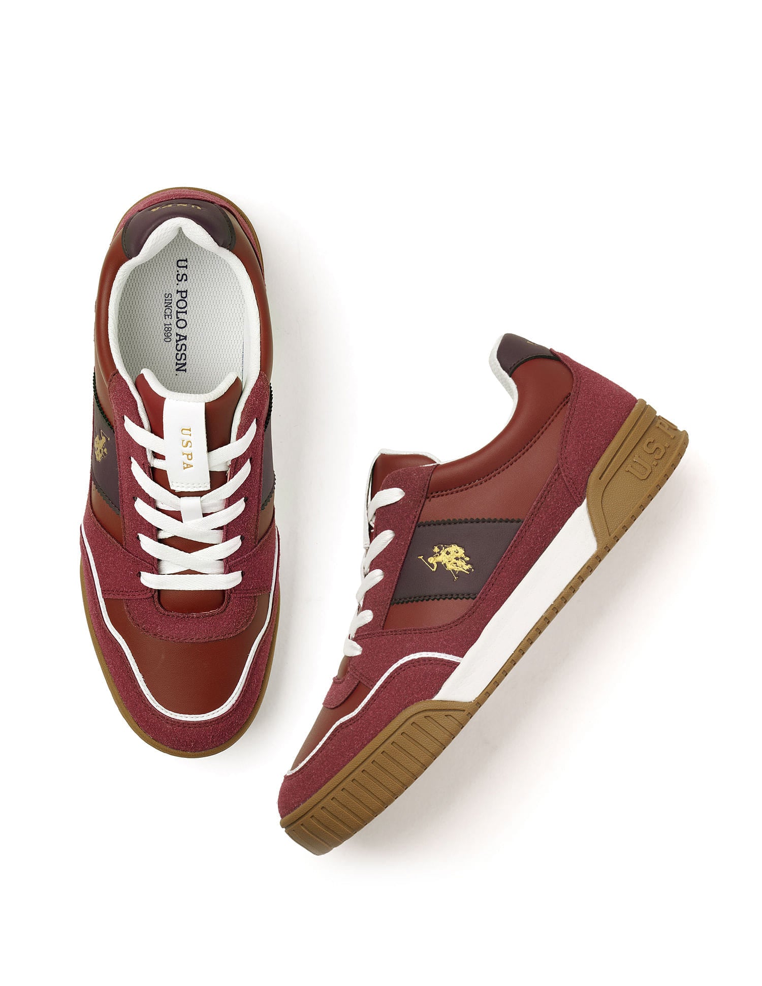 Men Rever Sneakers Burgundy - U.S. Polo Assn. India | Large