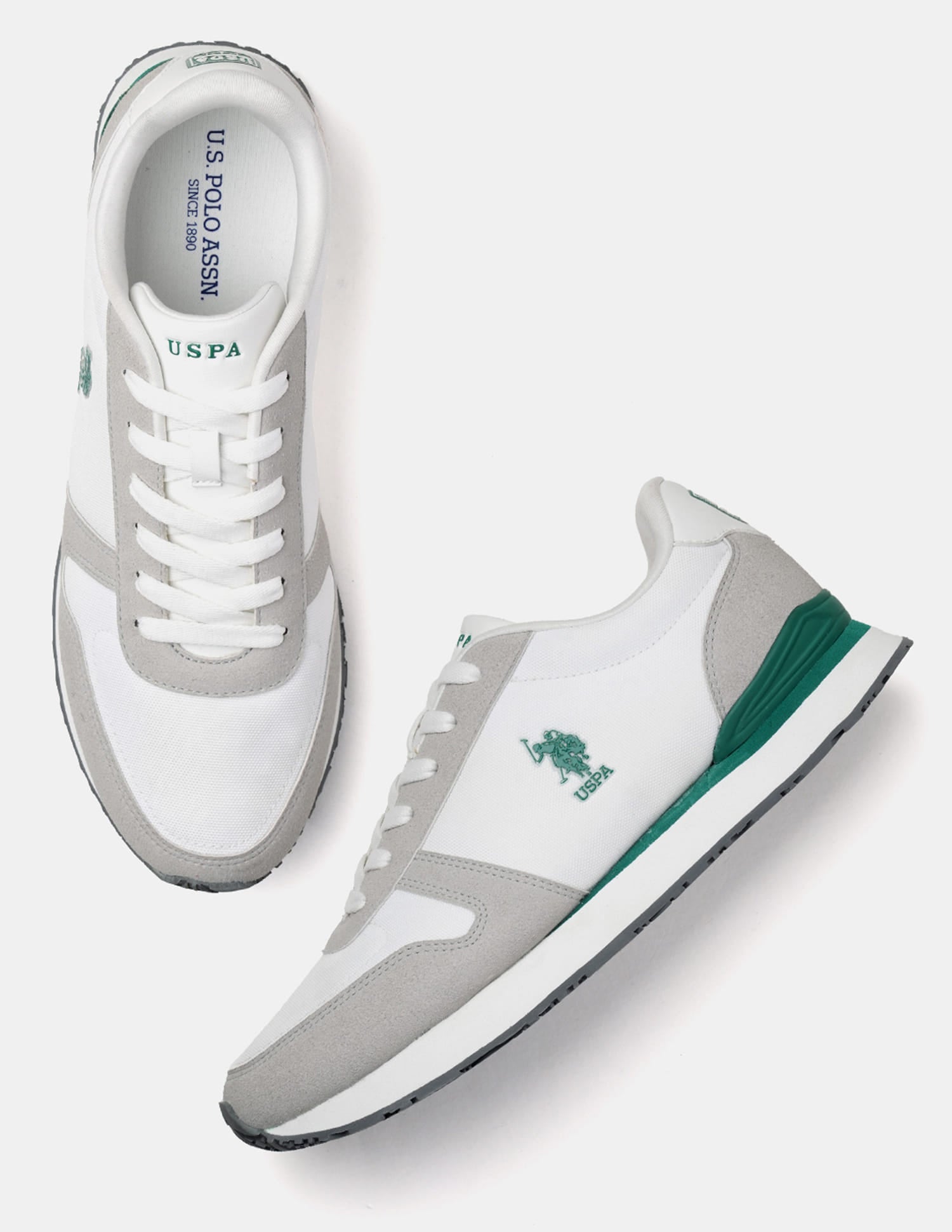 Men Tregon 2.0 Colourblocked Sneakers White - U.S. Polo Assn. India | Large