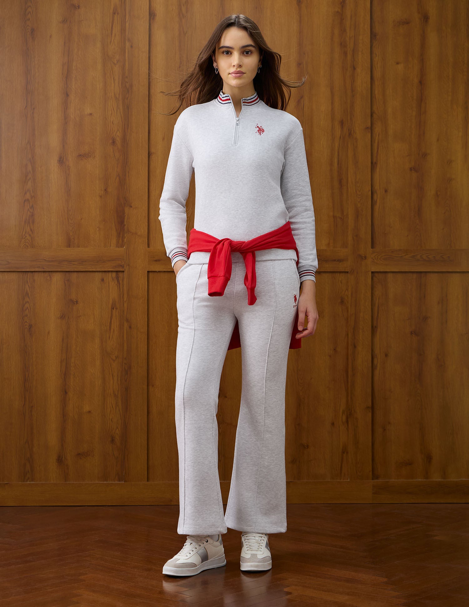 Appliqued Regular Fit Sweater Grey - U.S. POLO ASSN. | Large